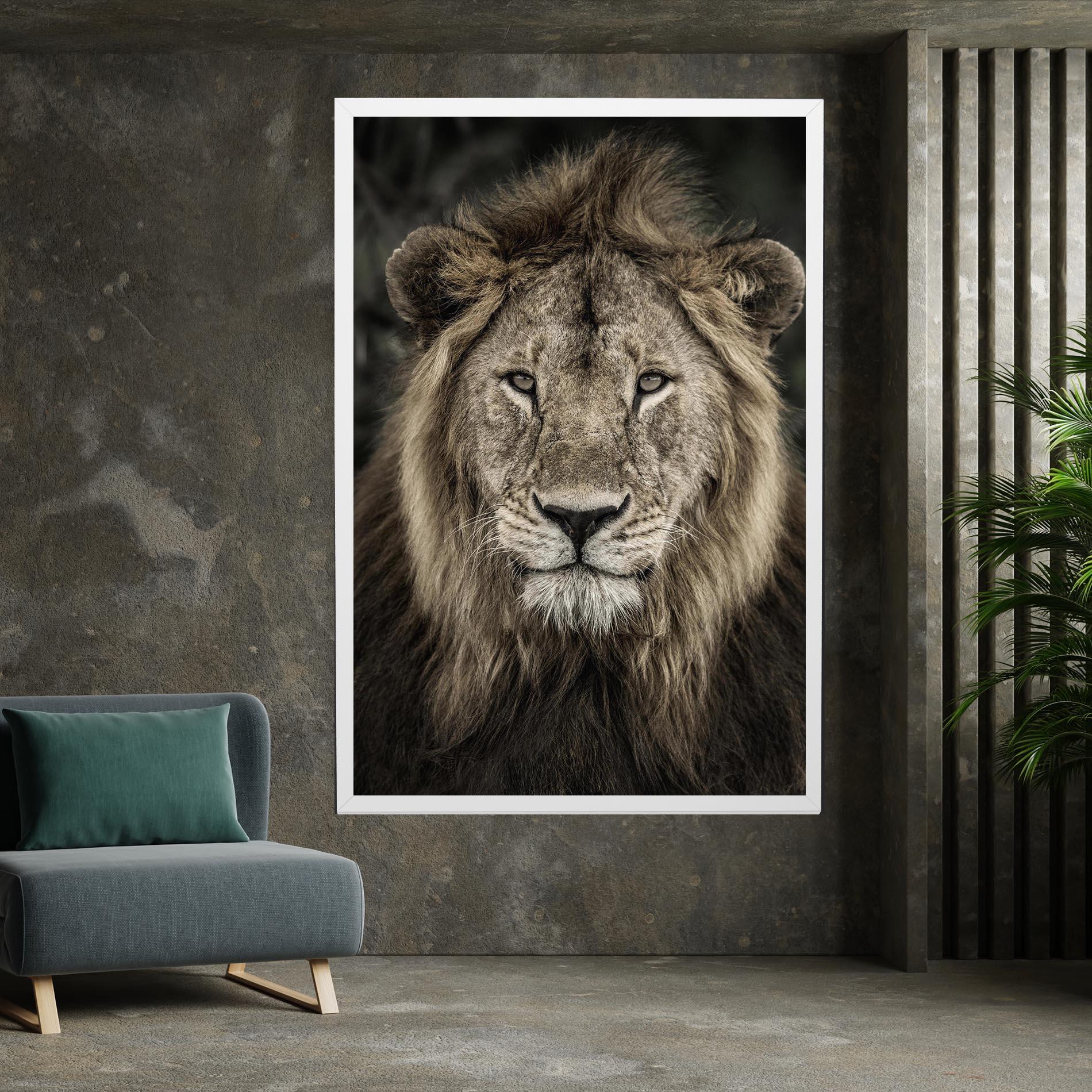 Vászonkép Lion Close Up mockup 7
