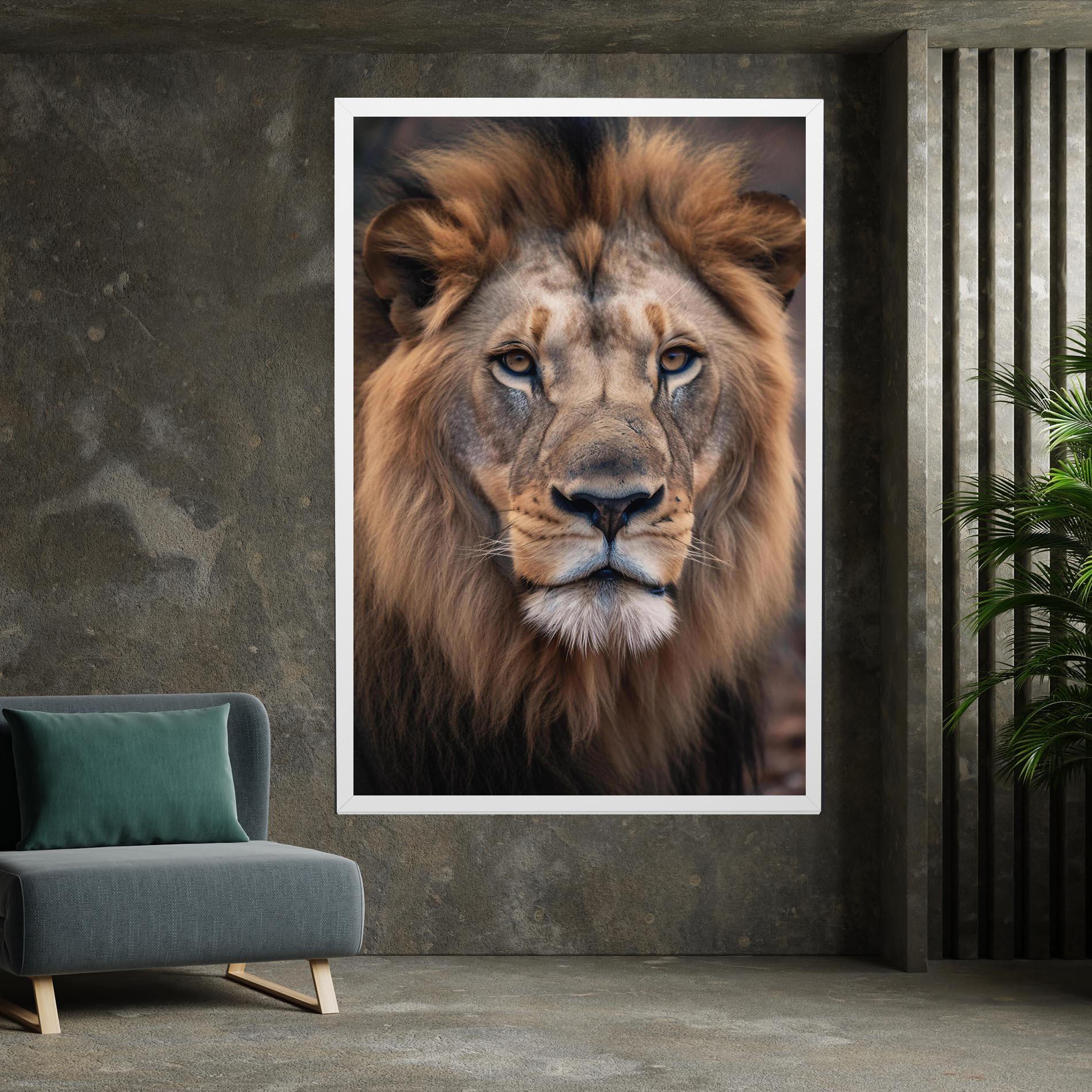 Vászonkép Wild Lion View mockup 7