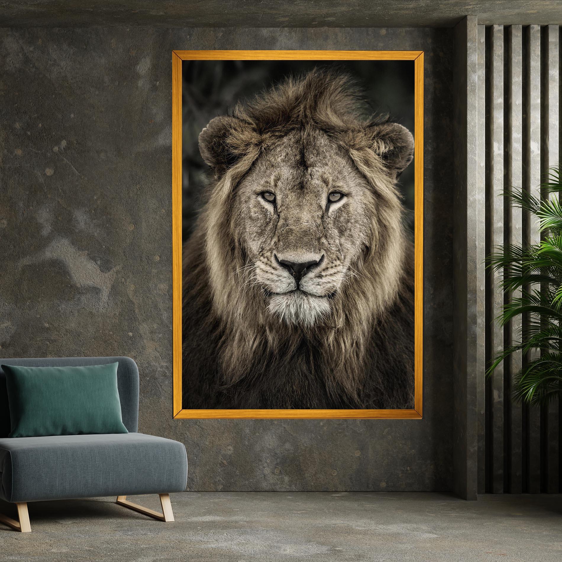 Vászonkép Lion Close Up mockup 7