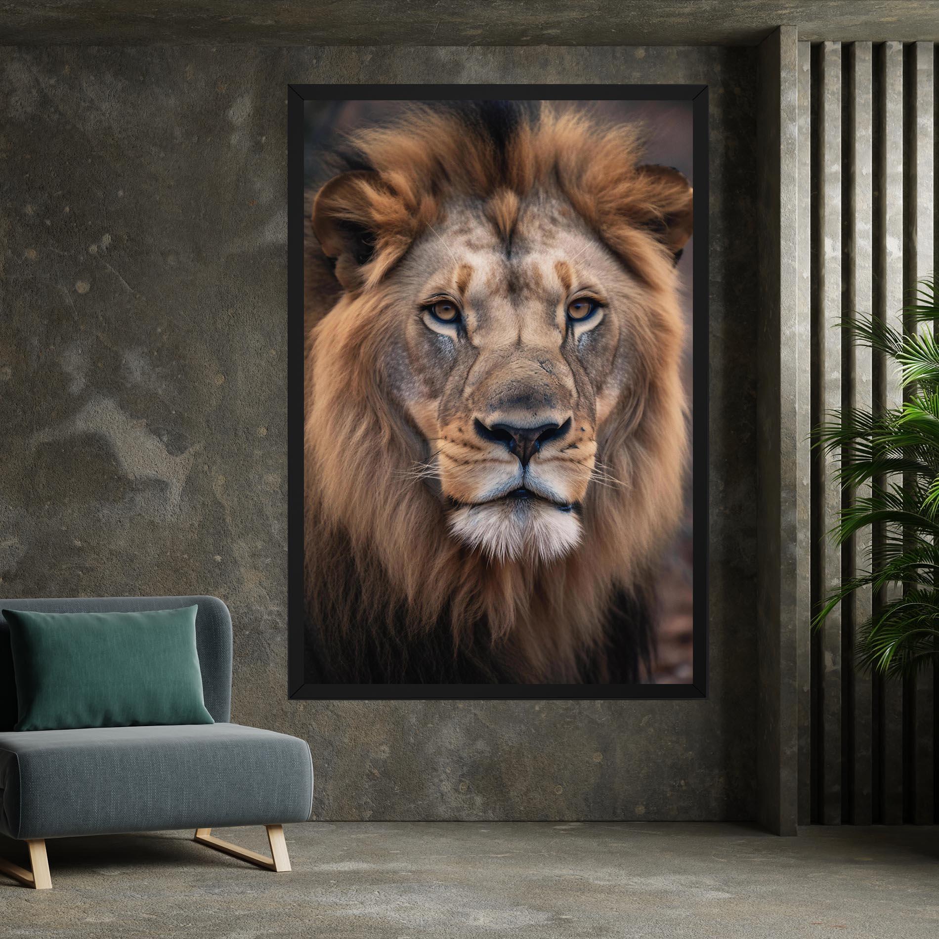 Vászonkép Wild Lion View mockup 7