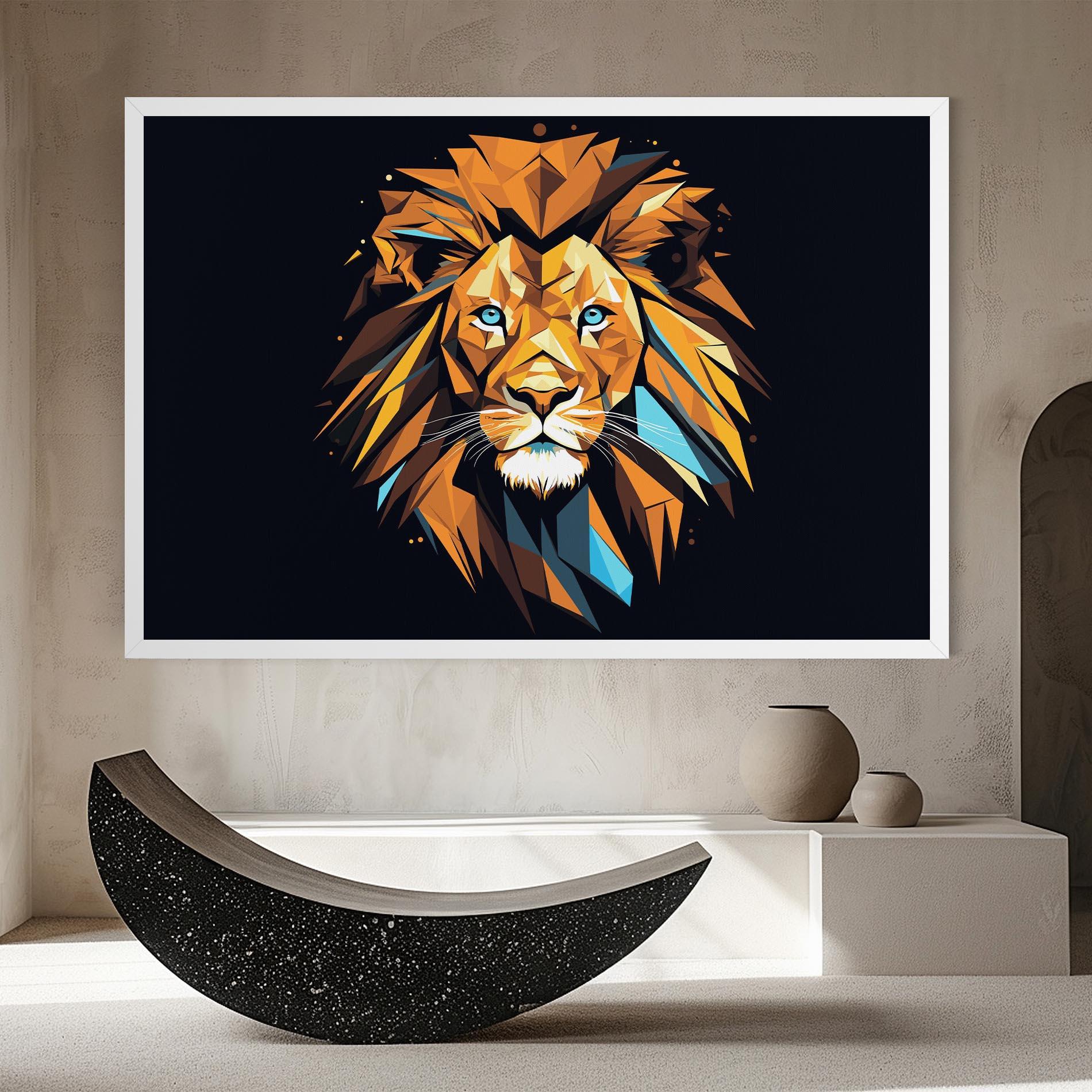 Vászonkép Pop Art Lion mockup 8