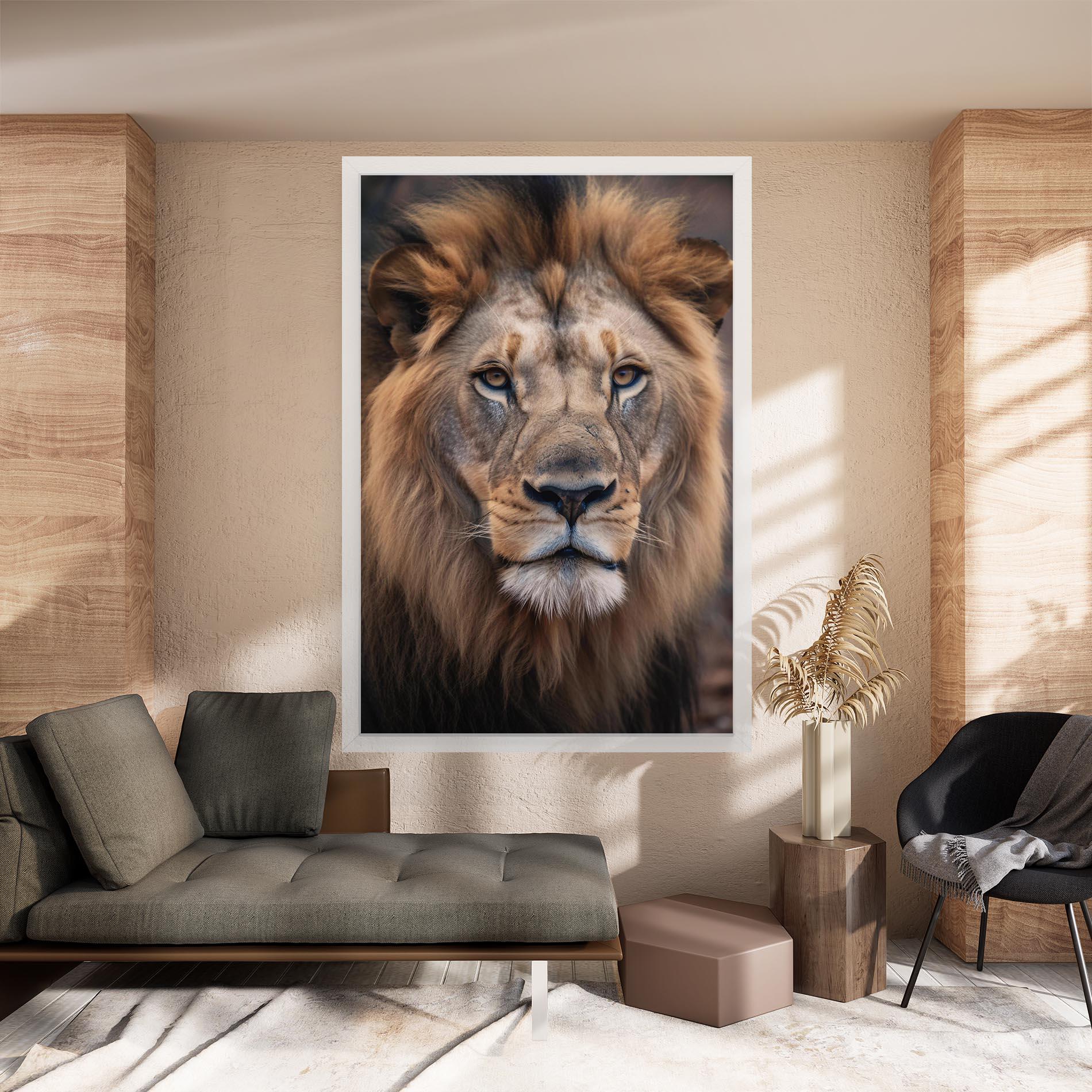 Vászonkép Wild Lion View mockup 8