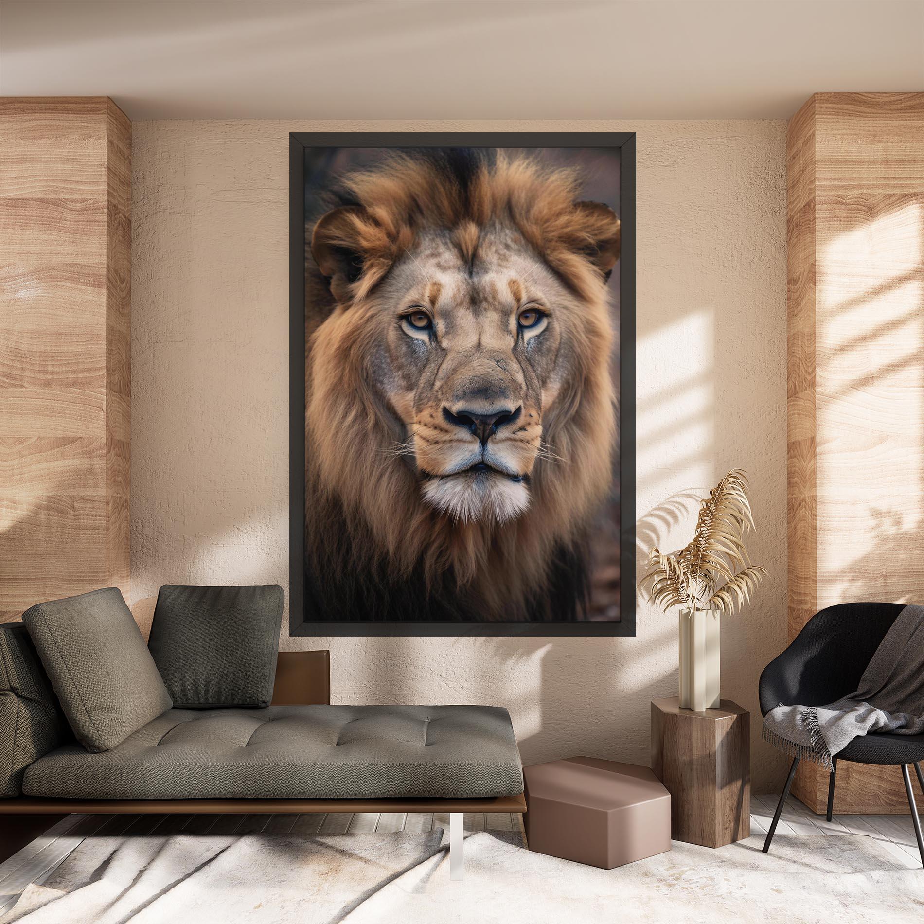 Vászonkép Wild Lion View mockup 8