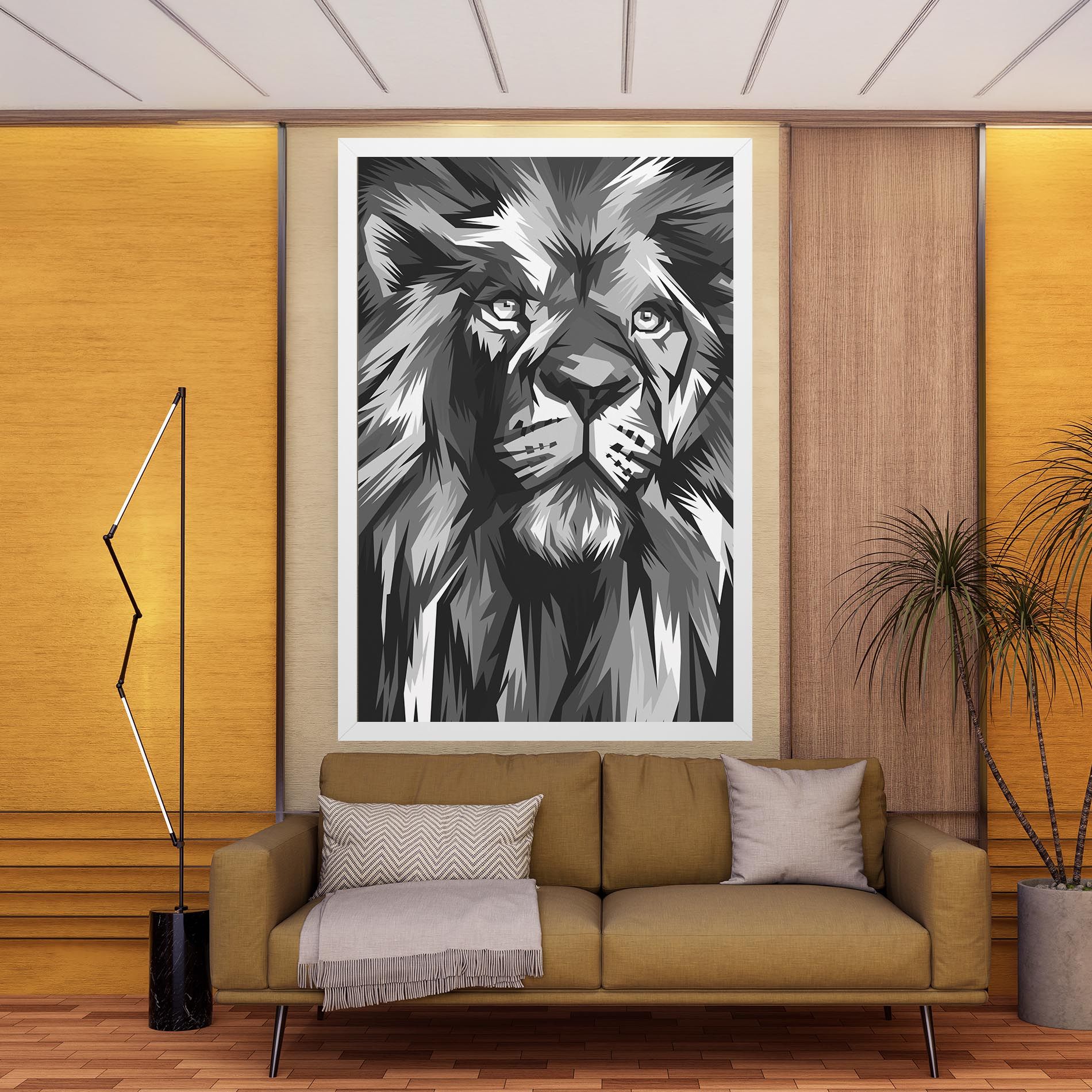 Grey Head Lion mockup 9