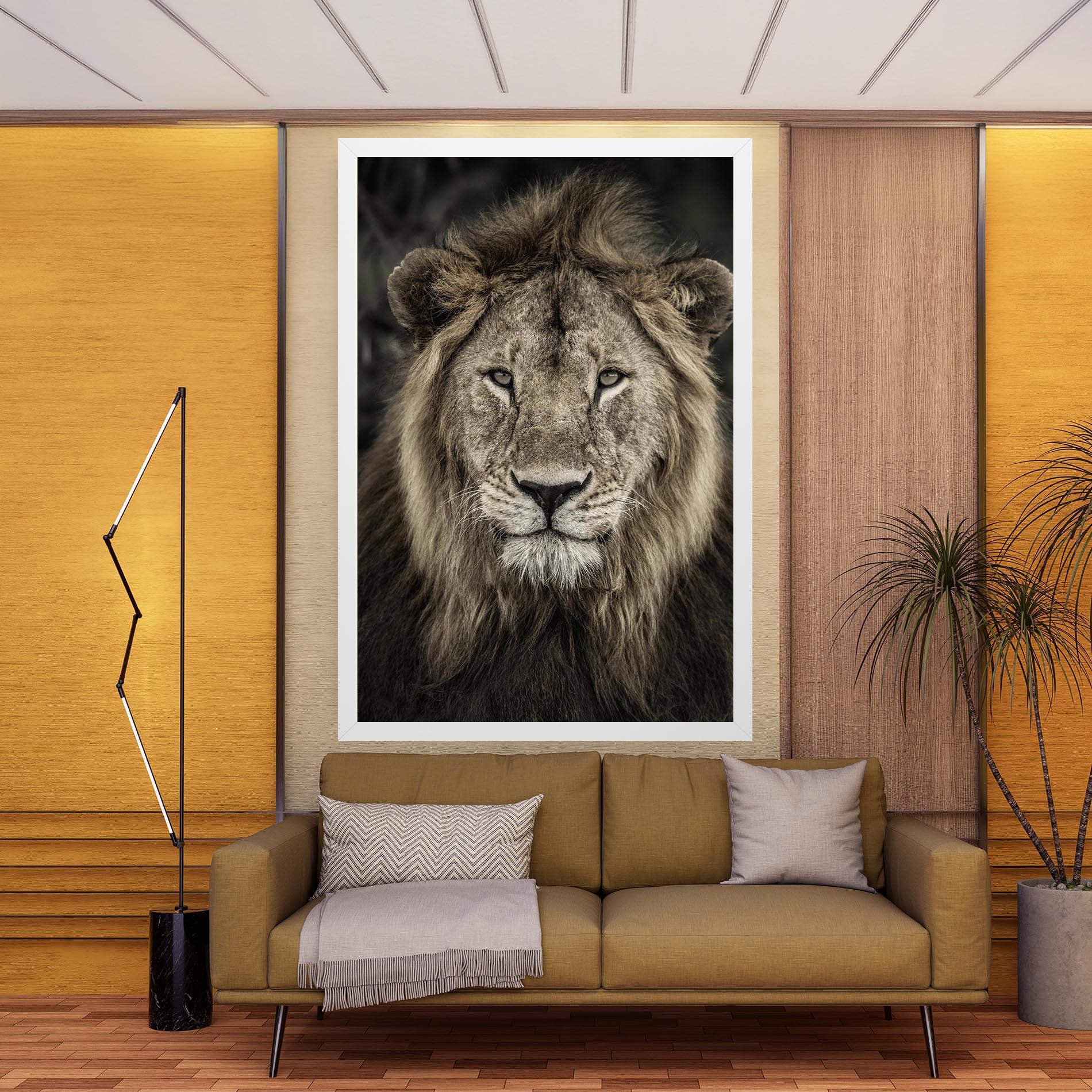 Vászonkép Lion Close Up mockup 9