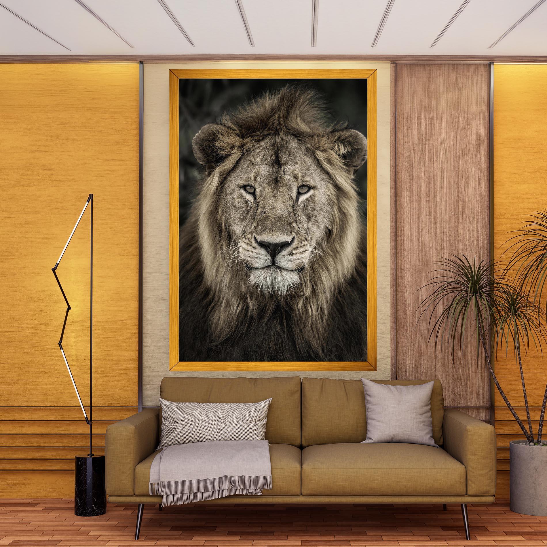 Vászonkép Lion Close Up mockup 9