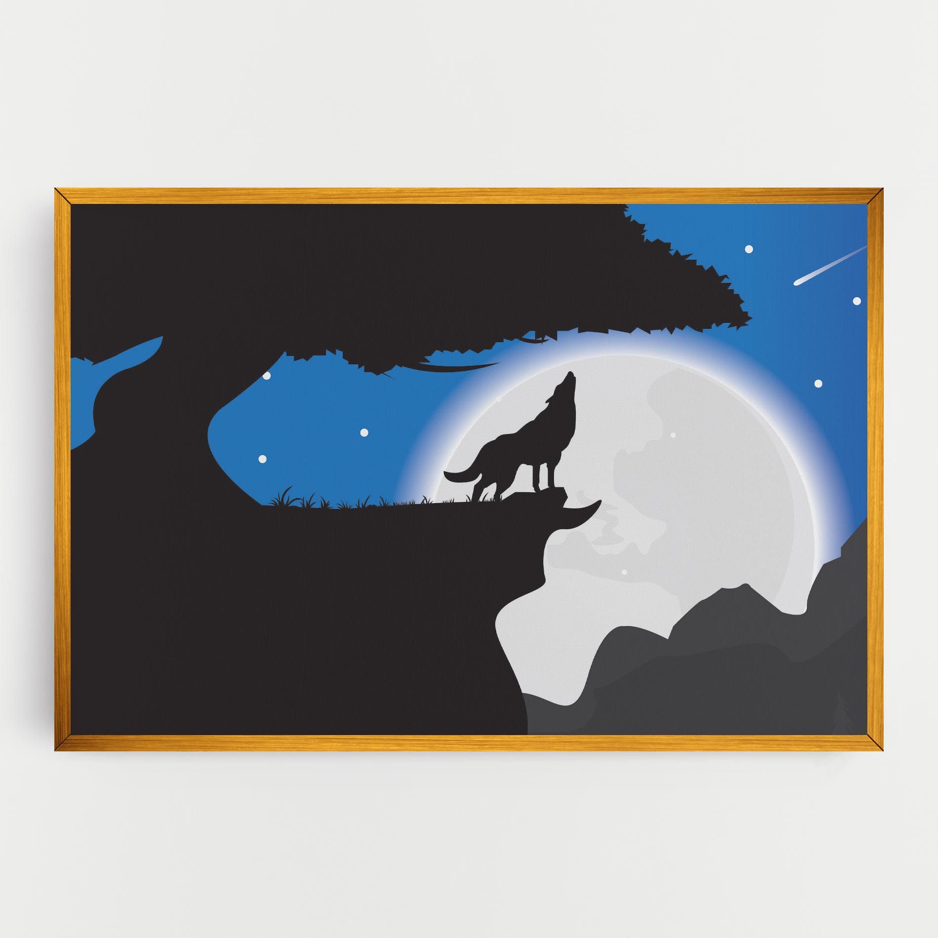 Blue Light Wolf mockup 0