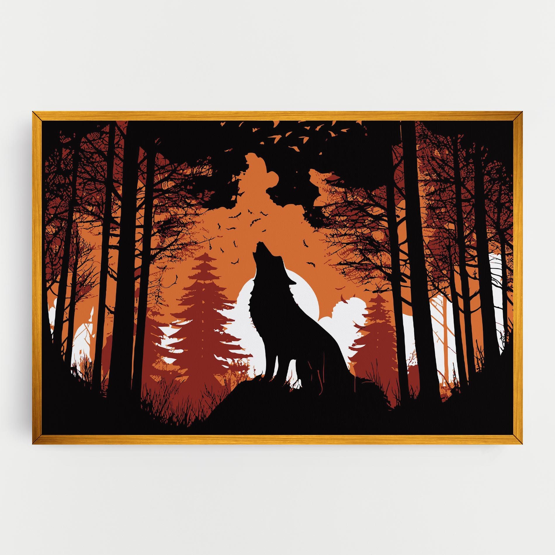 Orange Sky Wolf mockup 0
