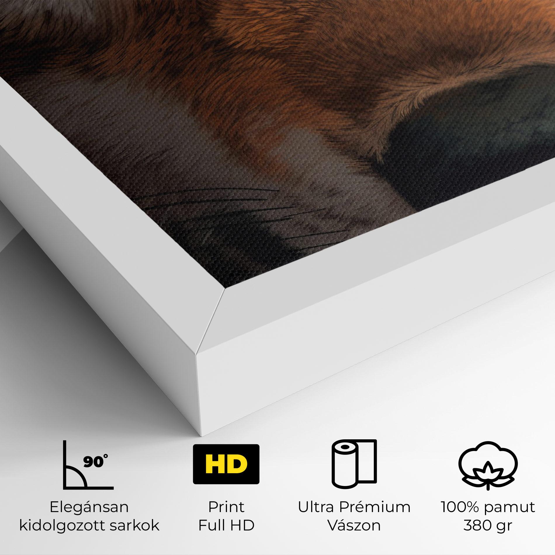 Vászonkép Close Up Wolf Eyes mockup 4