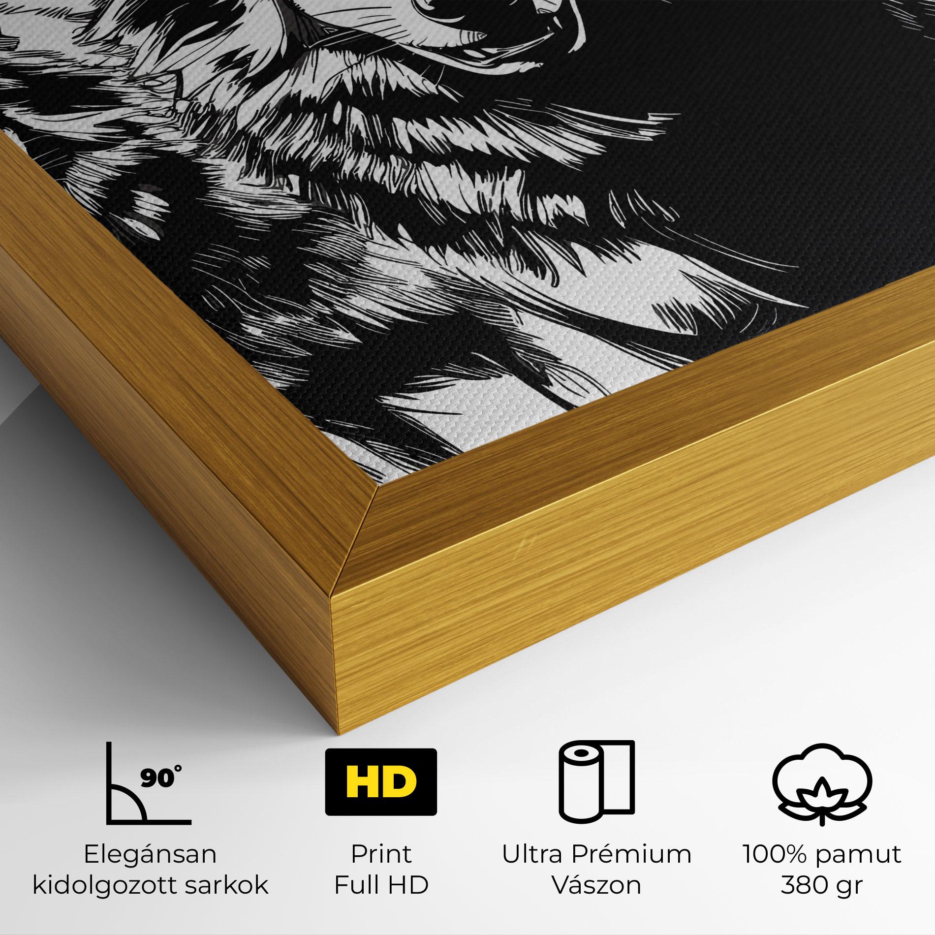Vászonkép Wolves mockup 4