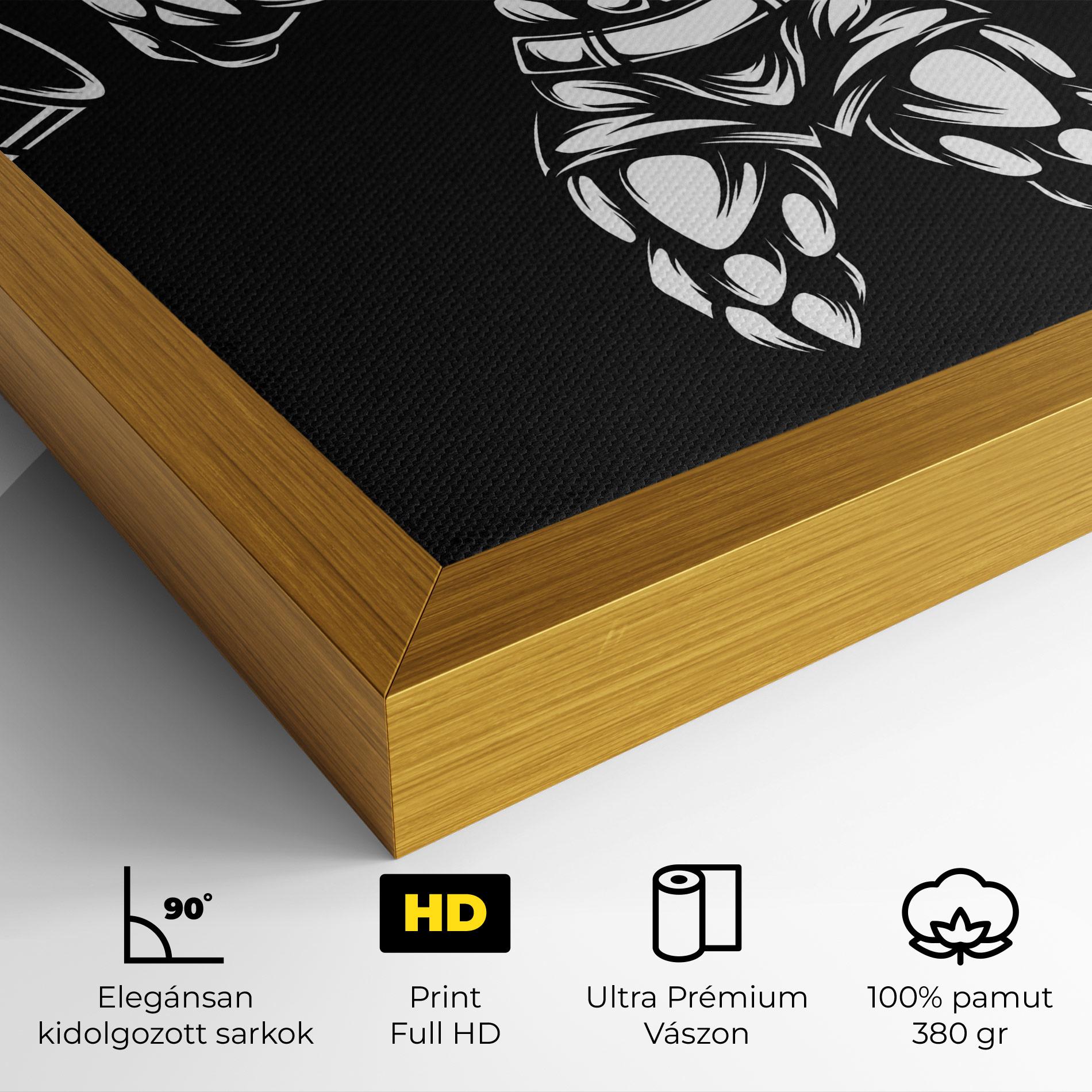 Vászonkép Work Out Wolf mockup 4