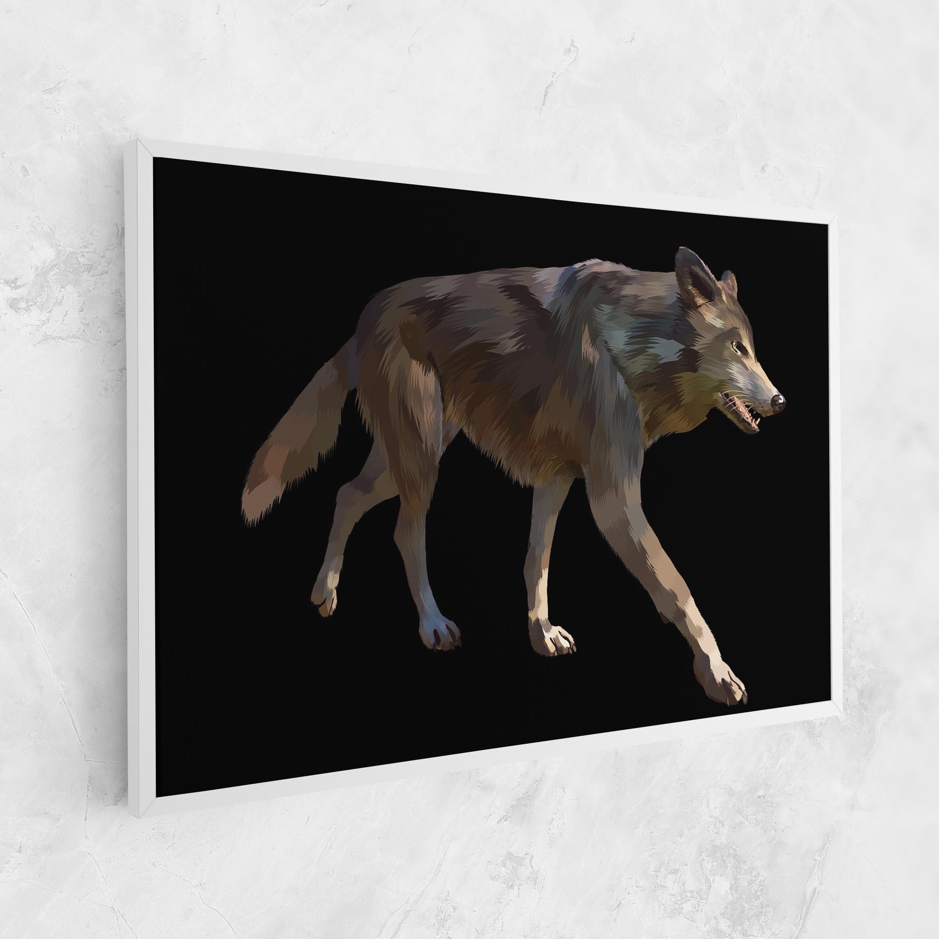 Vászonkép 3d Wolf mockup 1