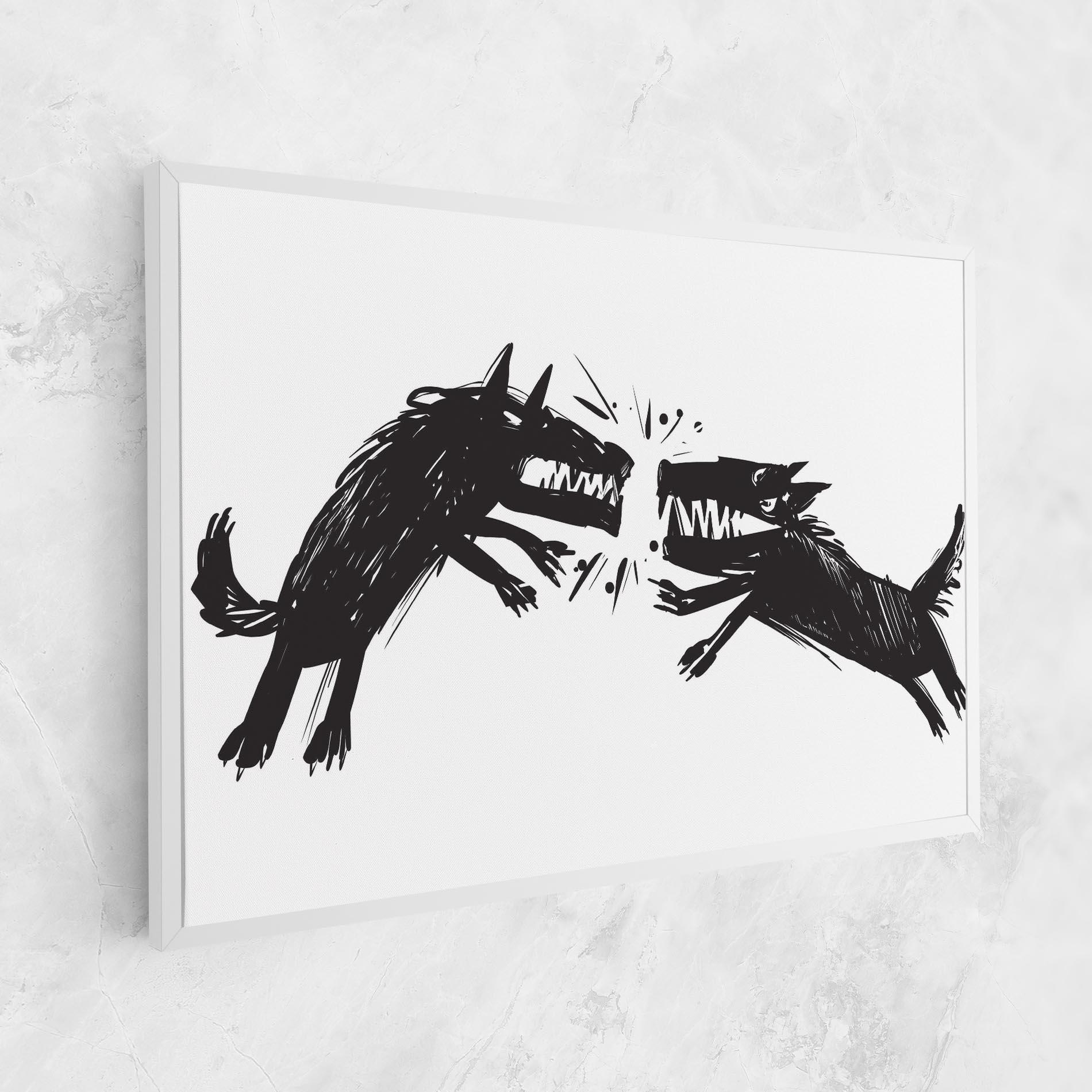 Vászonkép Black Wolves mockup 1