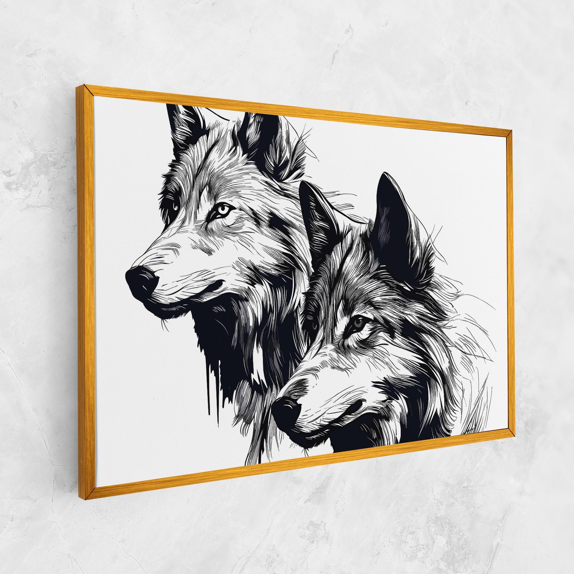 Vászonkép Wolf Friends mockup 1