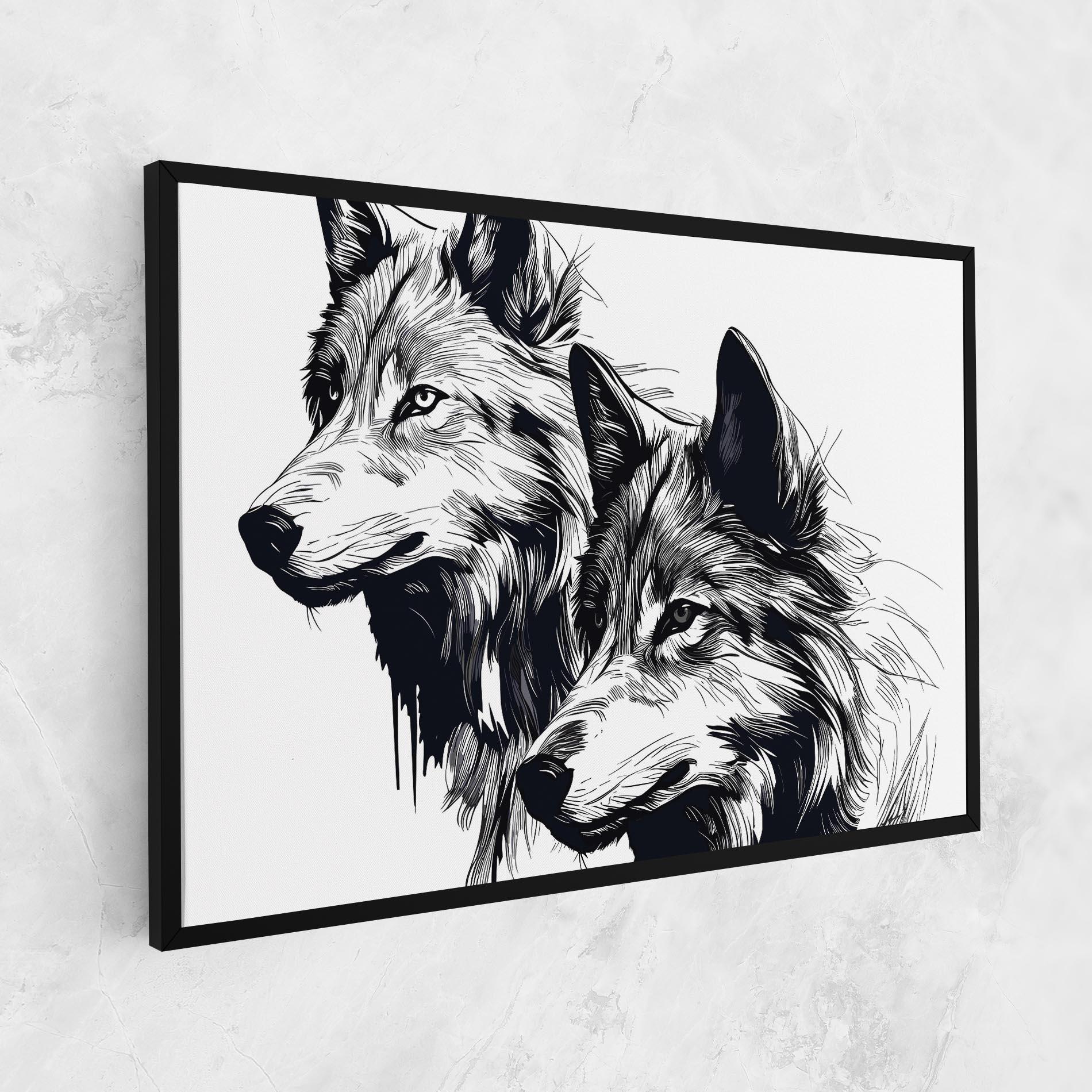 Vászonkép Wolf Friends mockup 1