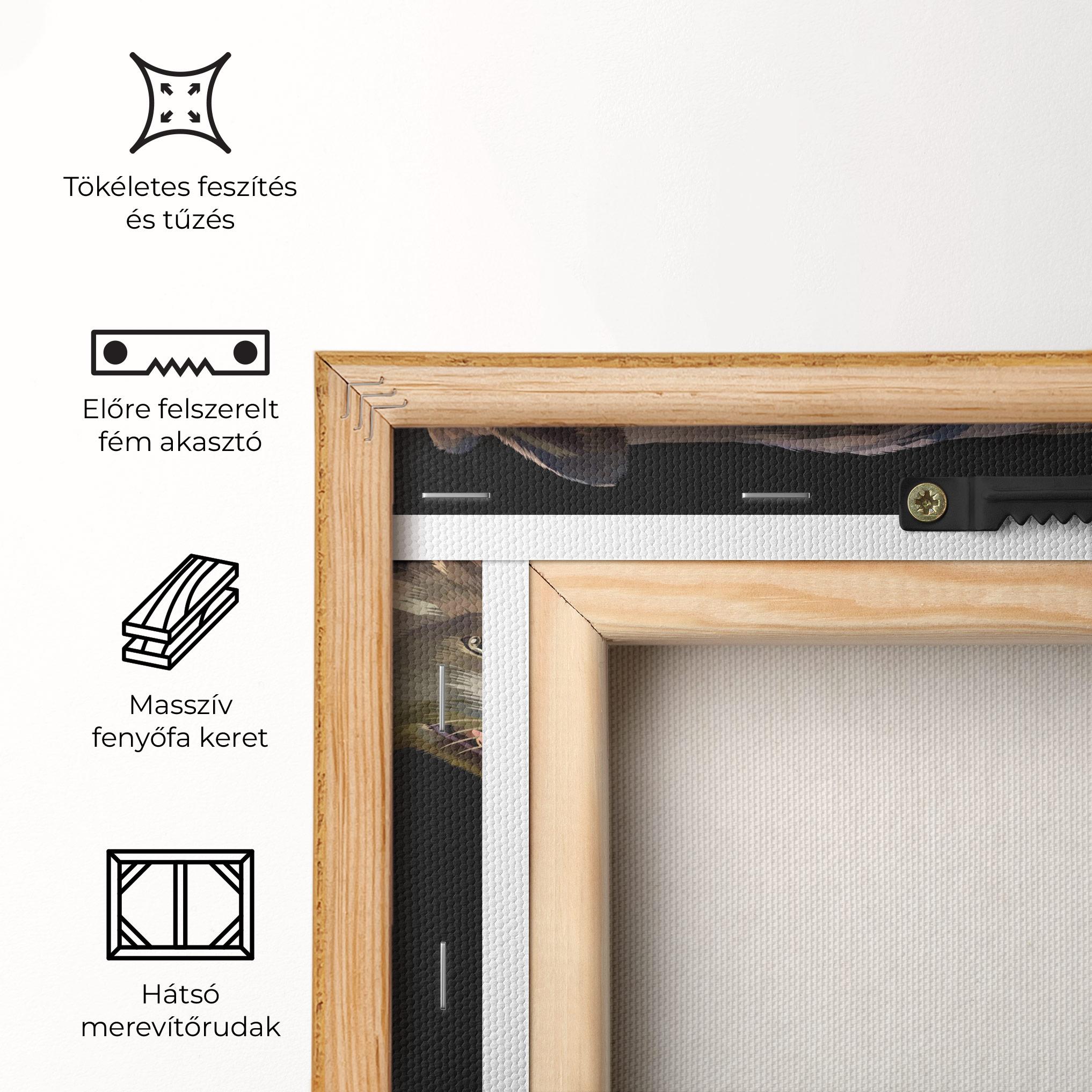 Vászonkép 3d Wolf mockup 5