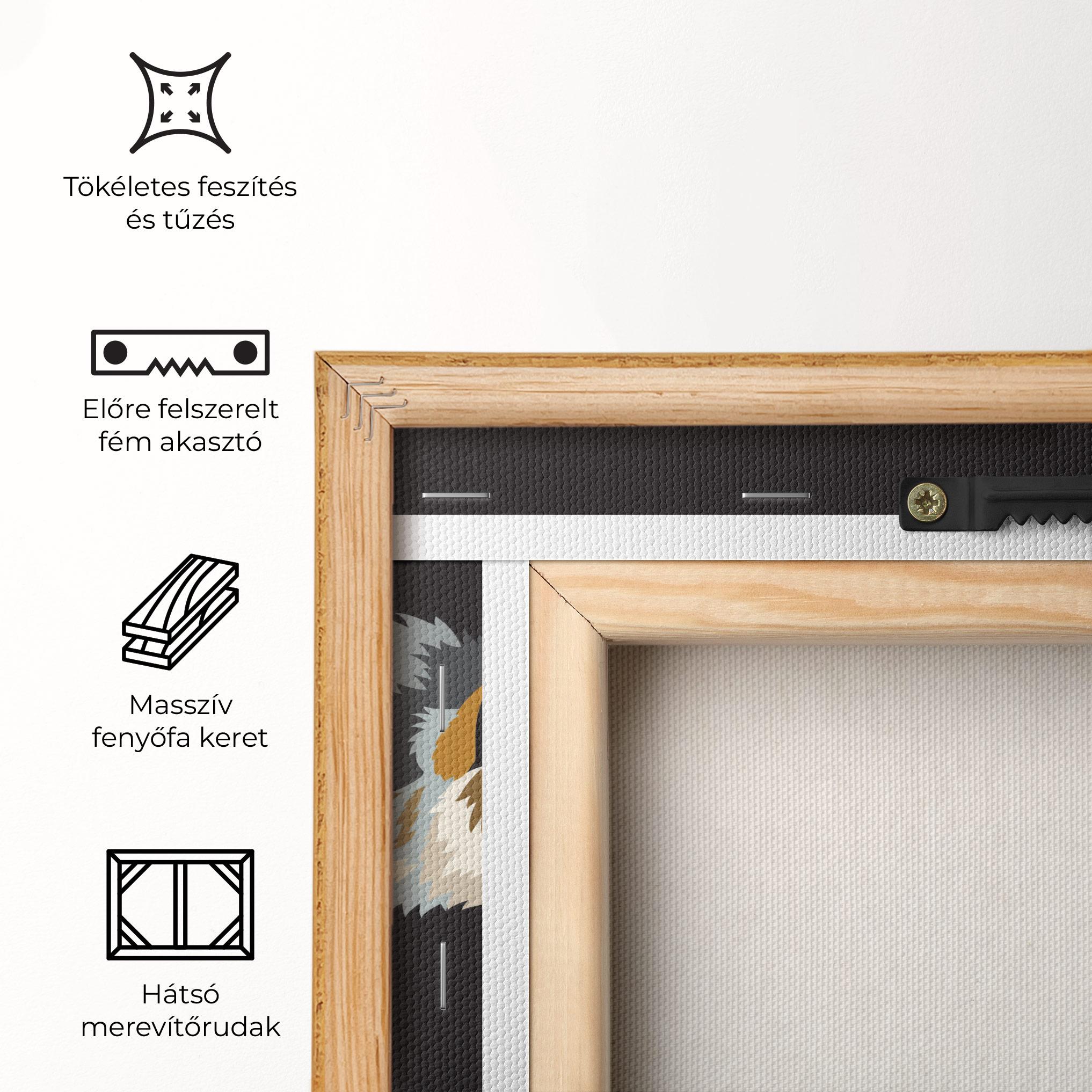 Vászonkép Cartoon Wolf mockup 5