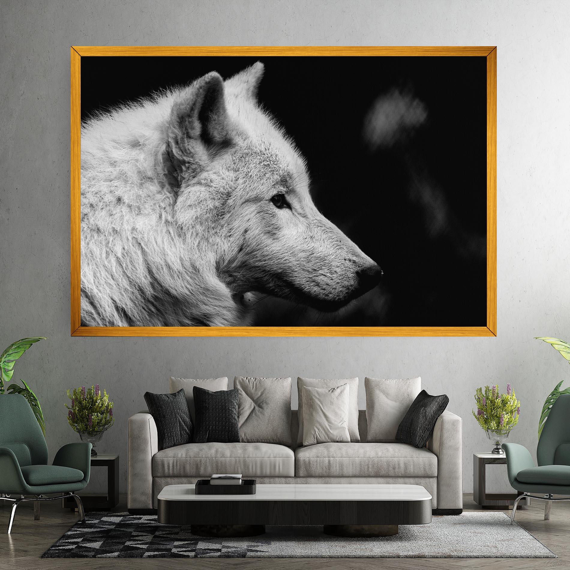 Vászonkép Grey Wolf mockup 7