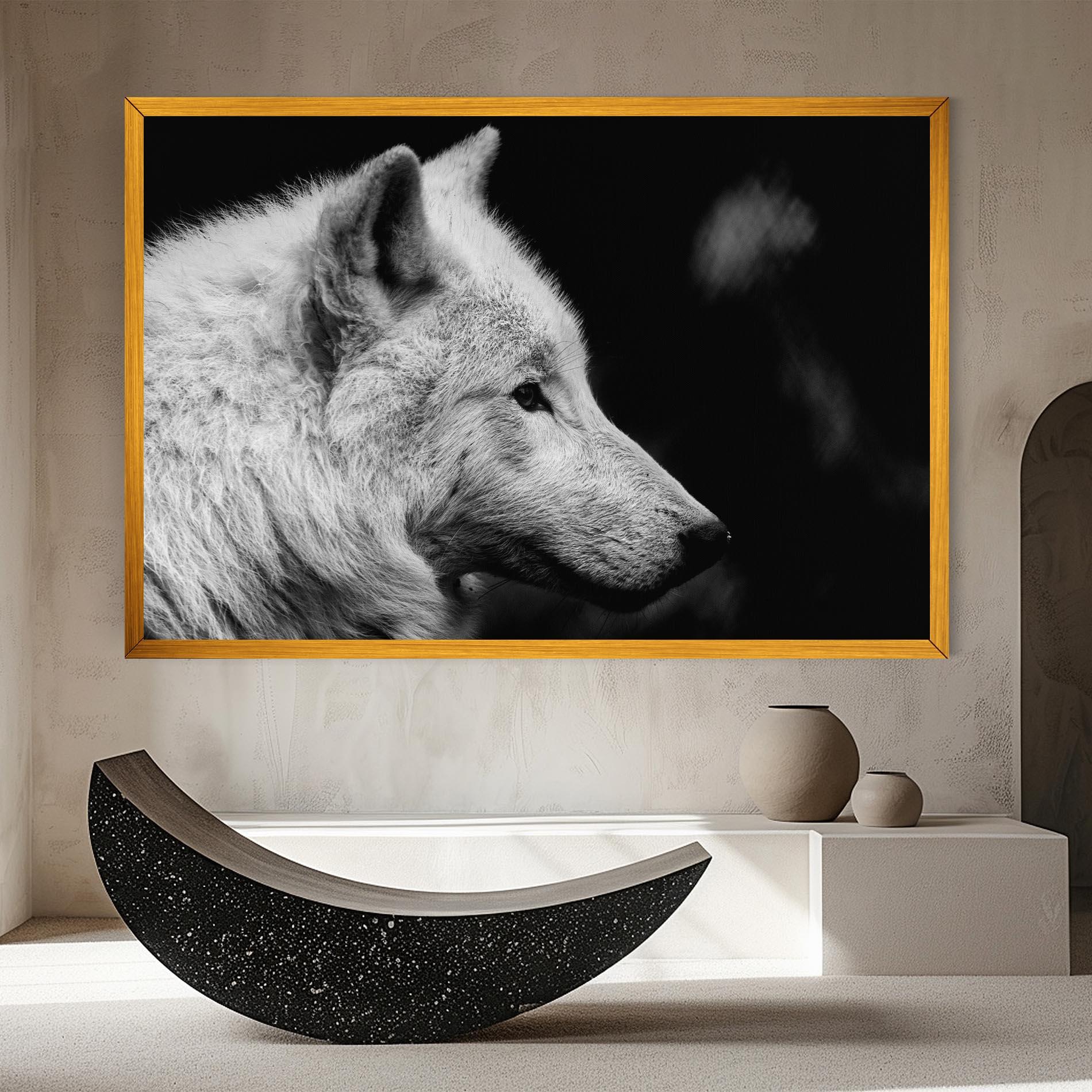 Vászonkép Grey Wolf mockup 8