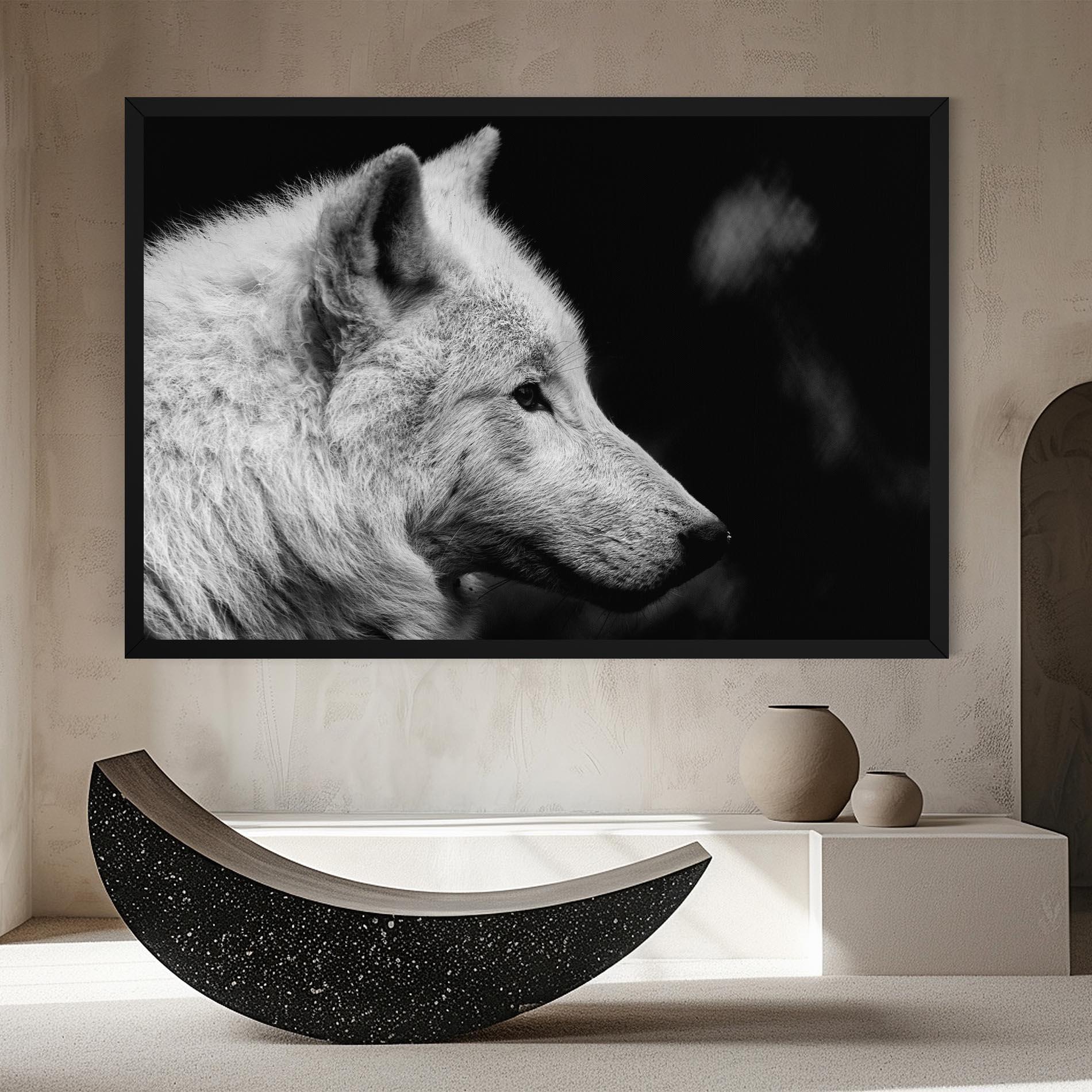Vászonkép Grey Wolf mockup 8
