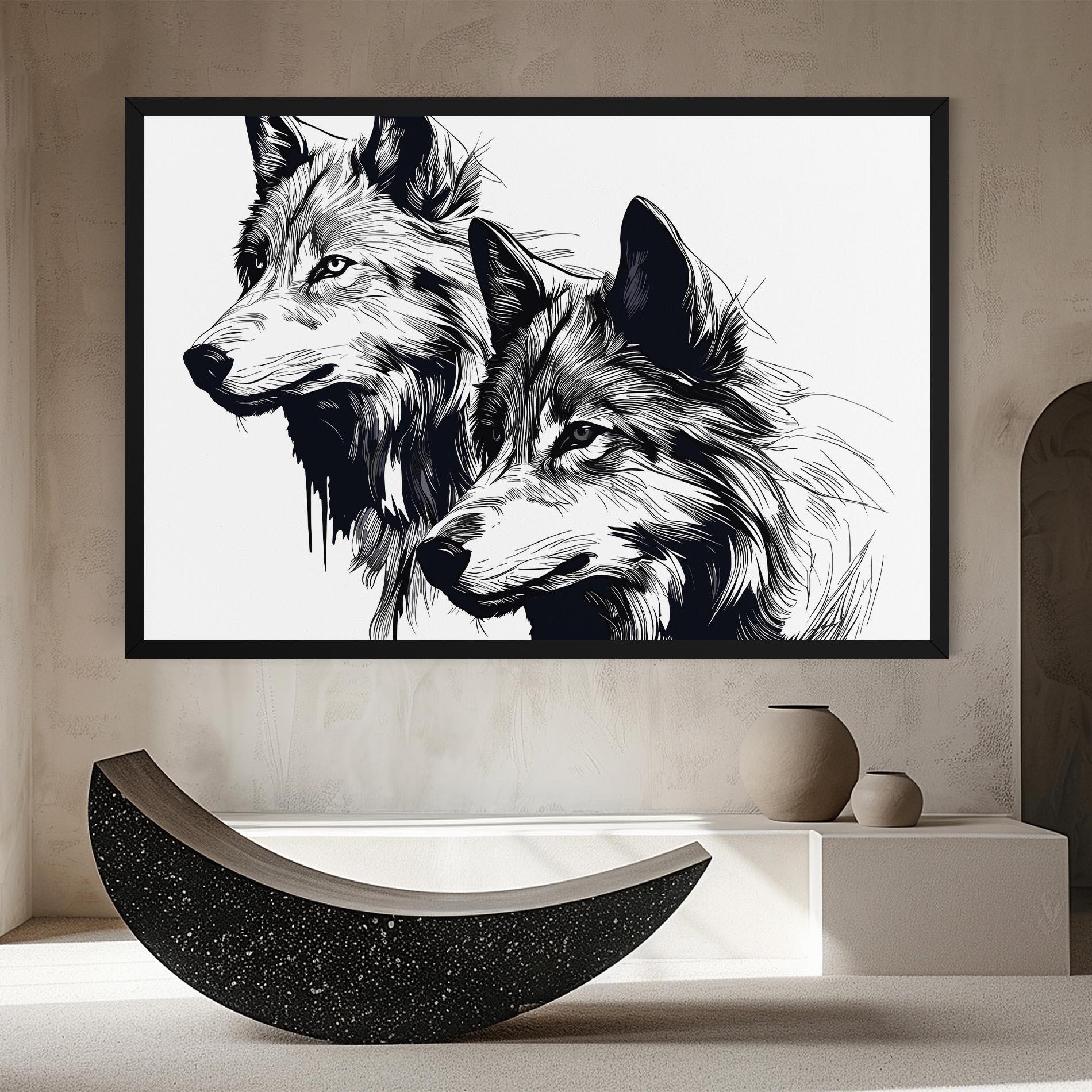 Vászonkép Wolf Friends mockup 8