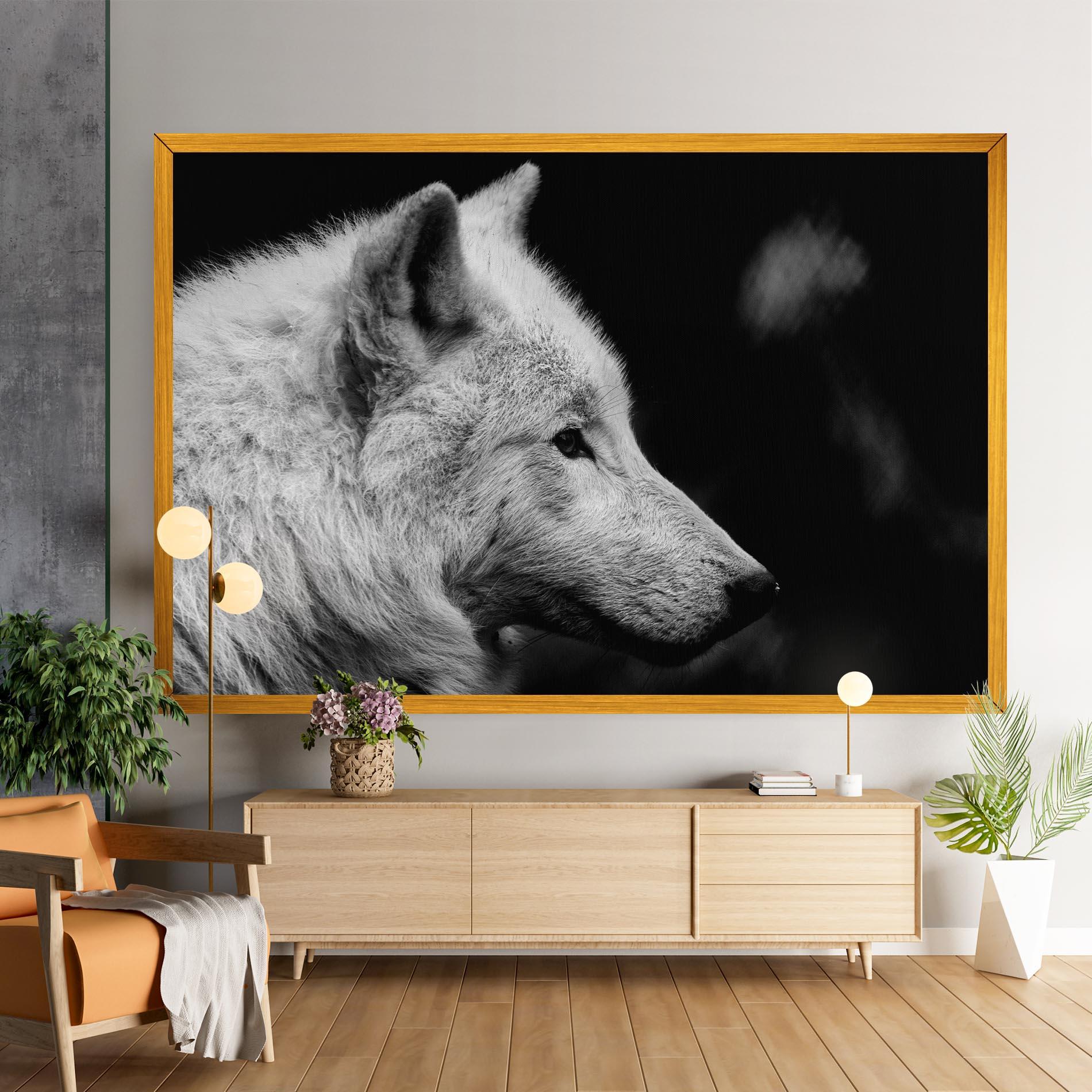 Vászonkép Grey Wolf mockup 9