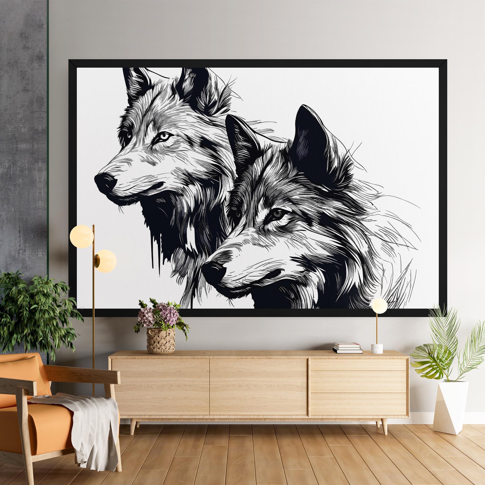 Vászonkép Wolf Friends mockup 9