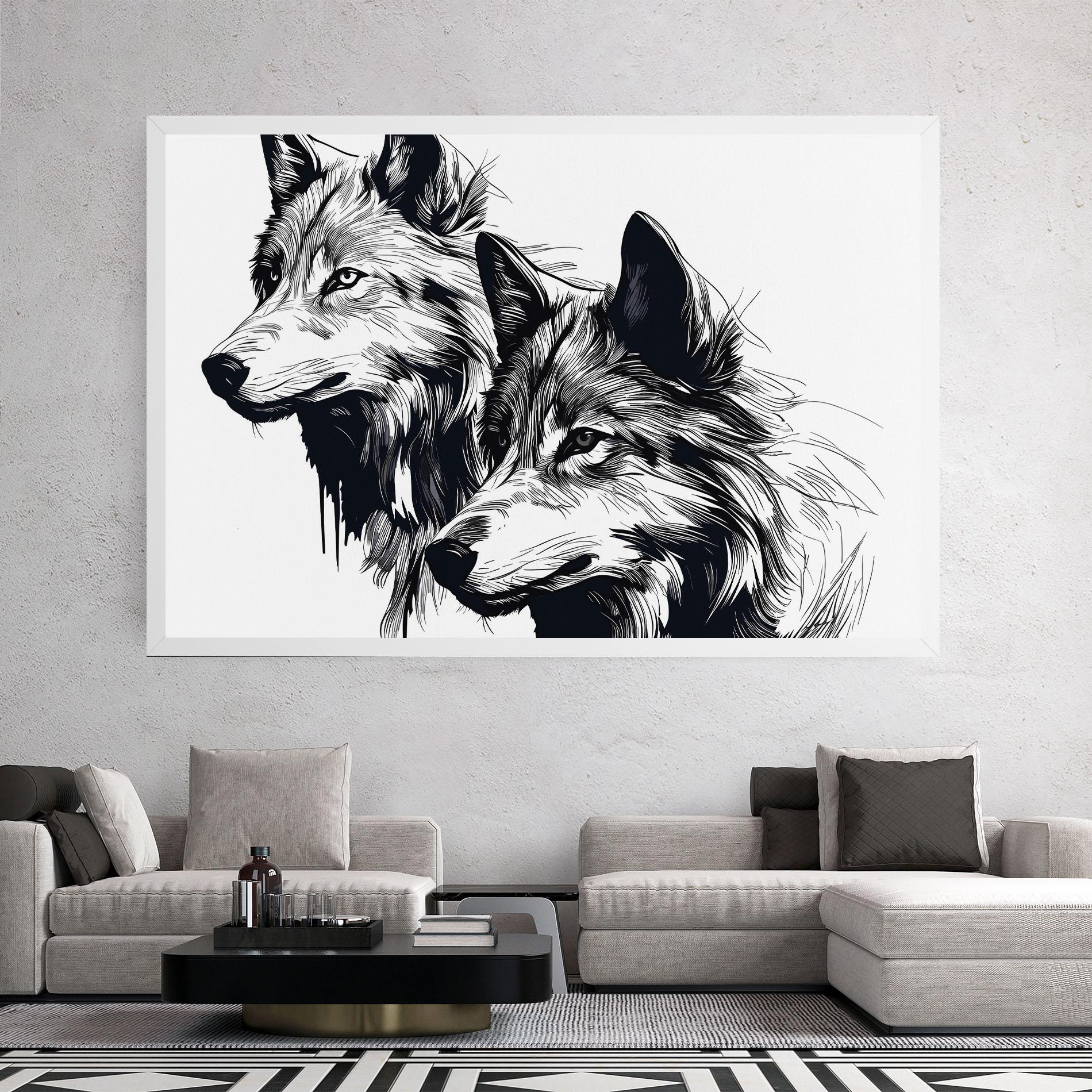 Vászonkép Wolf Friends mockup 2