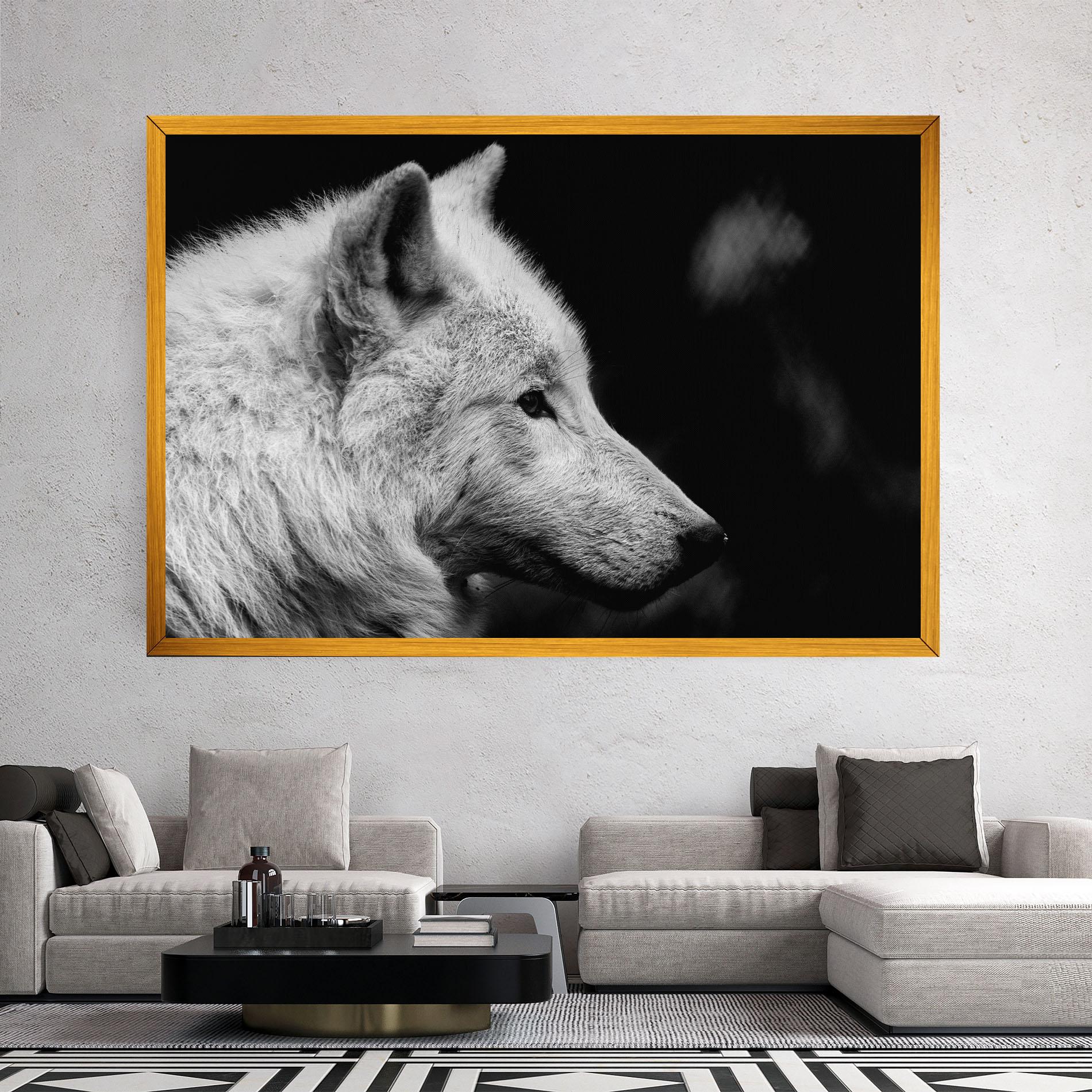 Vászonkép Grey Wolf mockup 2