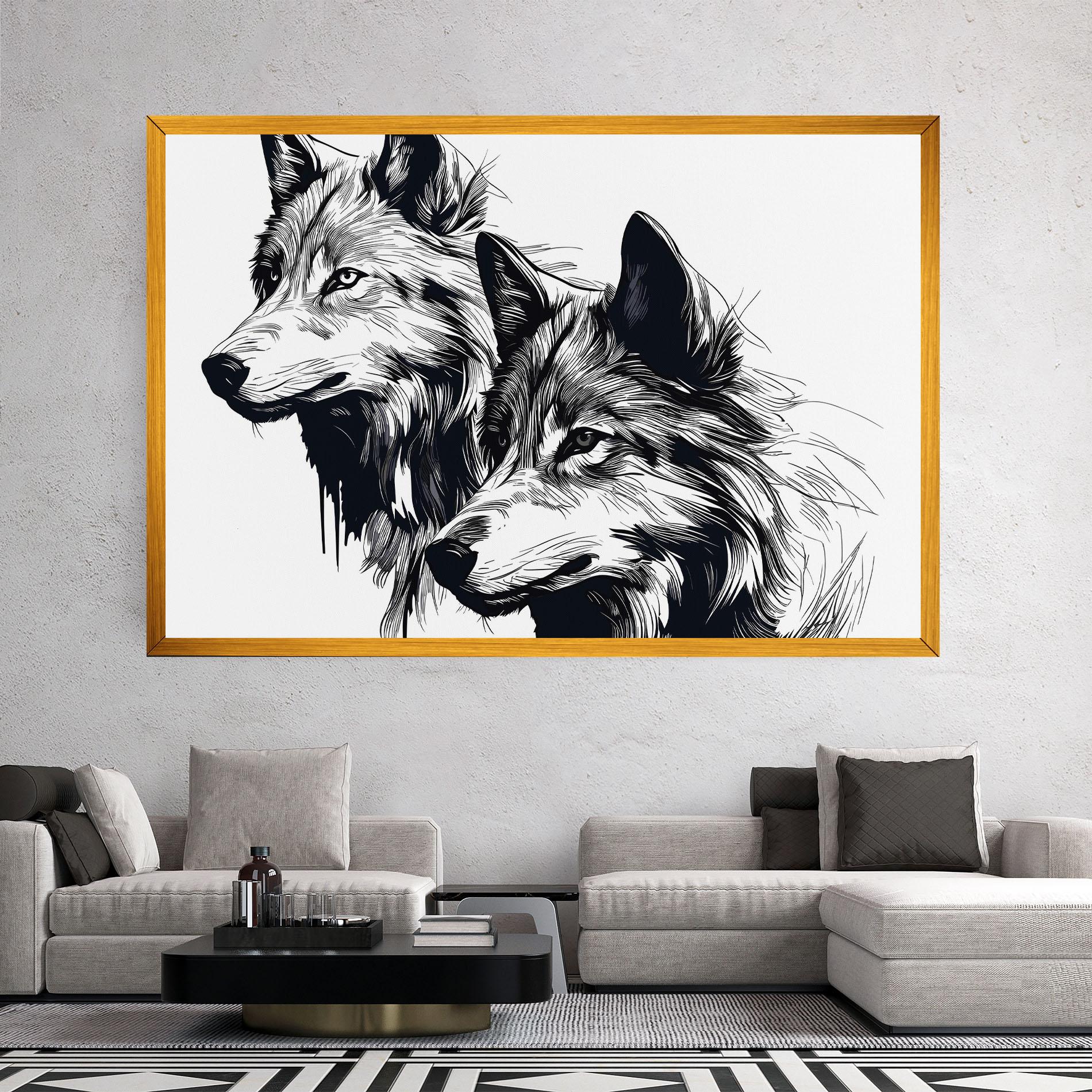 Vászonkép Wolf Friends mockup 2