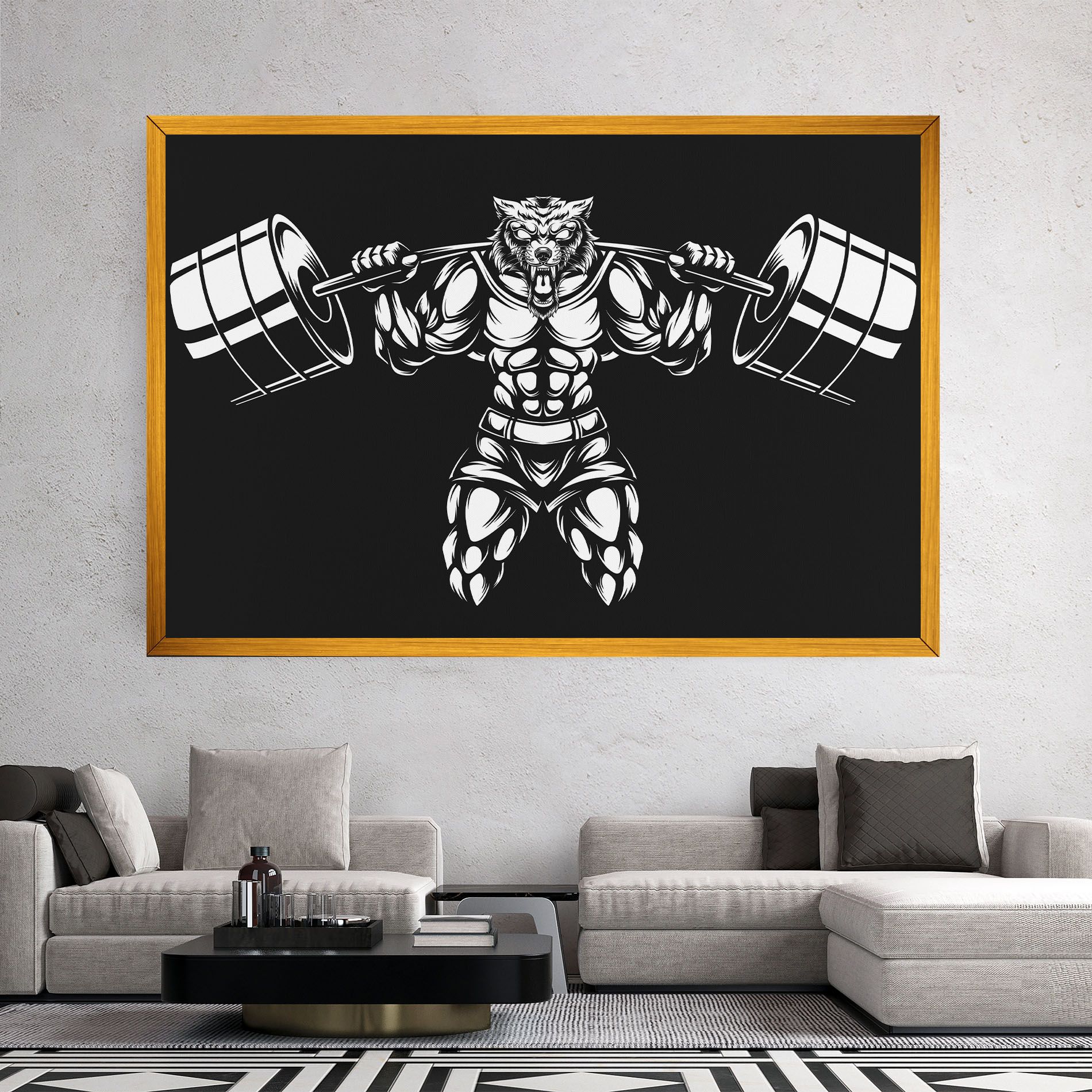 Work Out Wolf mockup 2