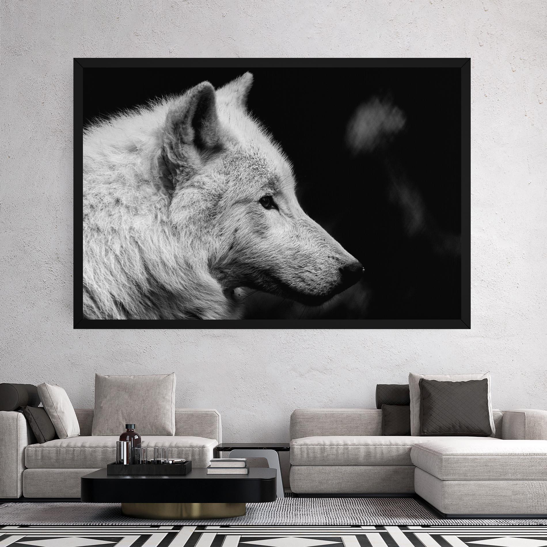 Vászonkép Grey Wolf mockup 2