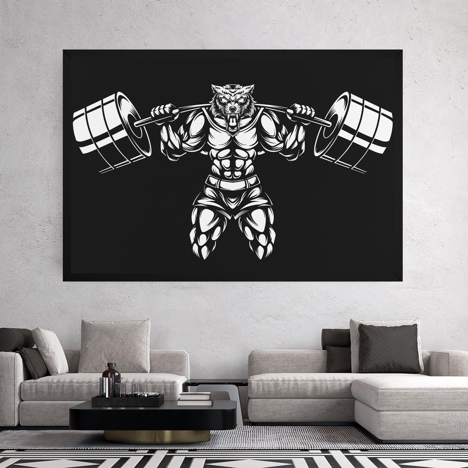 Work Out Wolf mockup 2