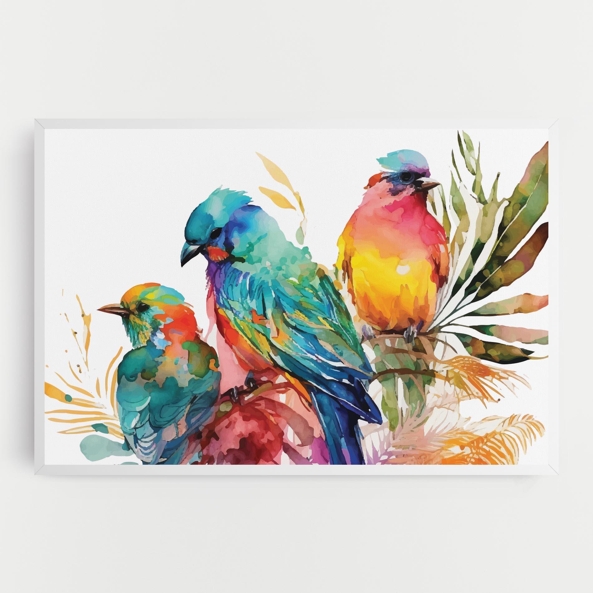 Vászonkép Colorful Birds mockup 0