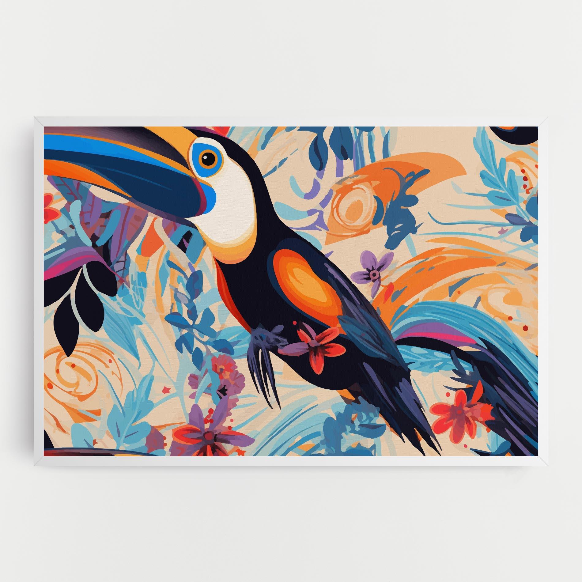 Vászonkép Colorful Toucan mockup 0