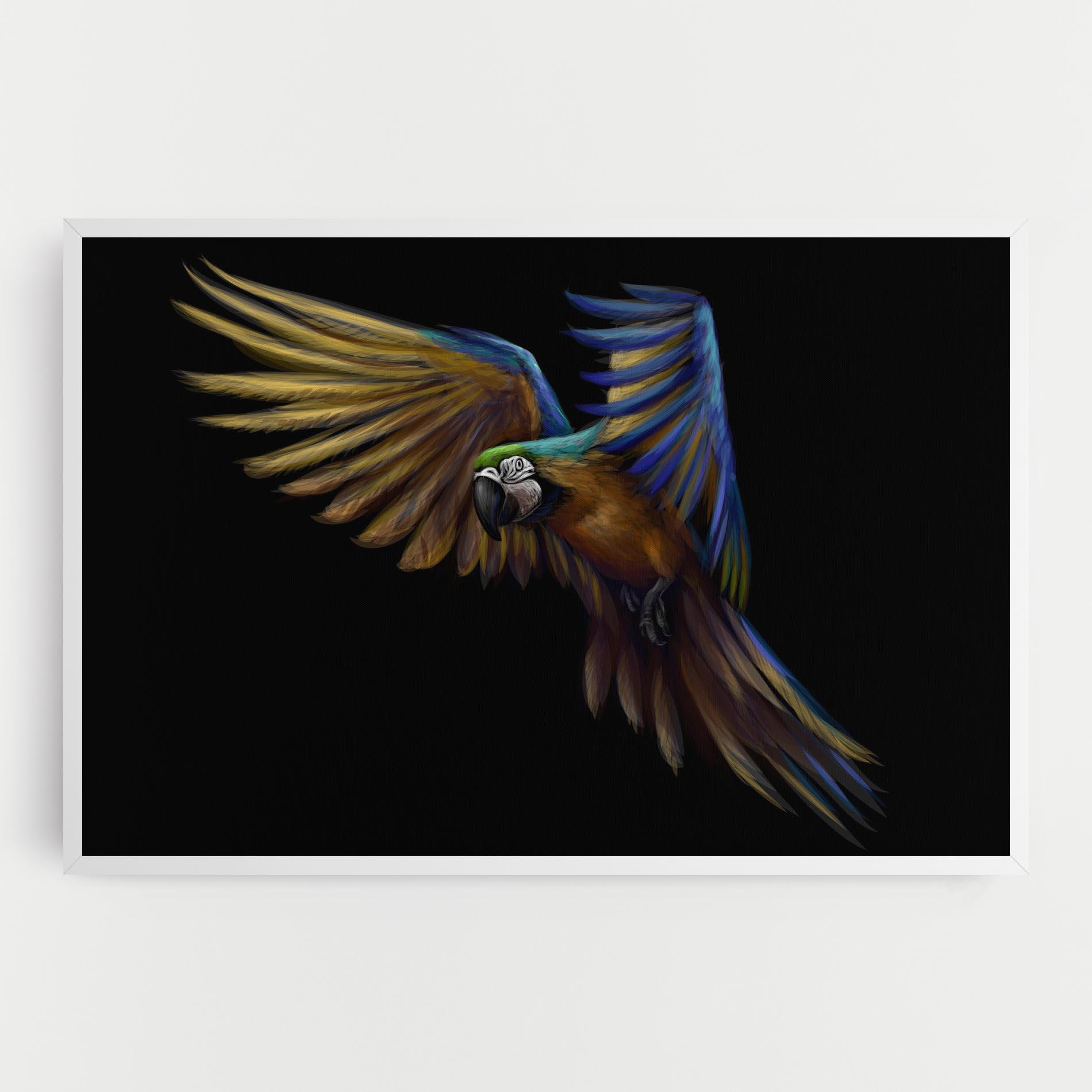 Vászonkép Parrot Flying mockup 0