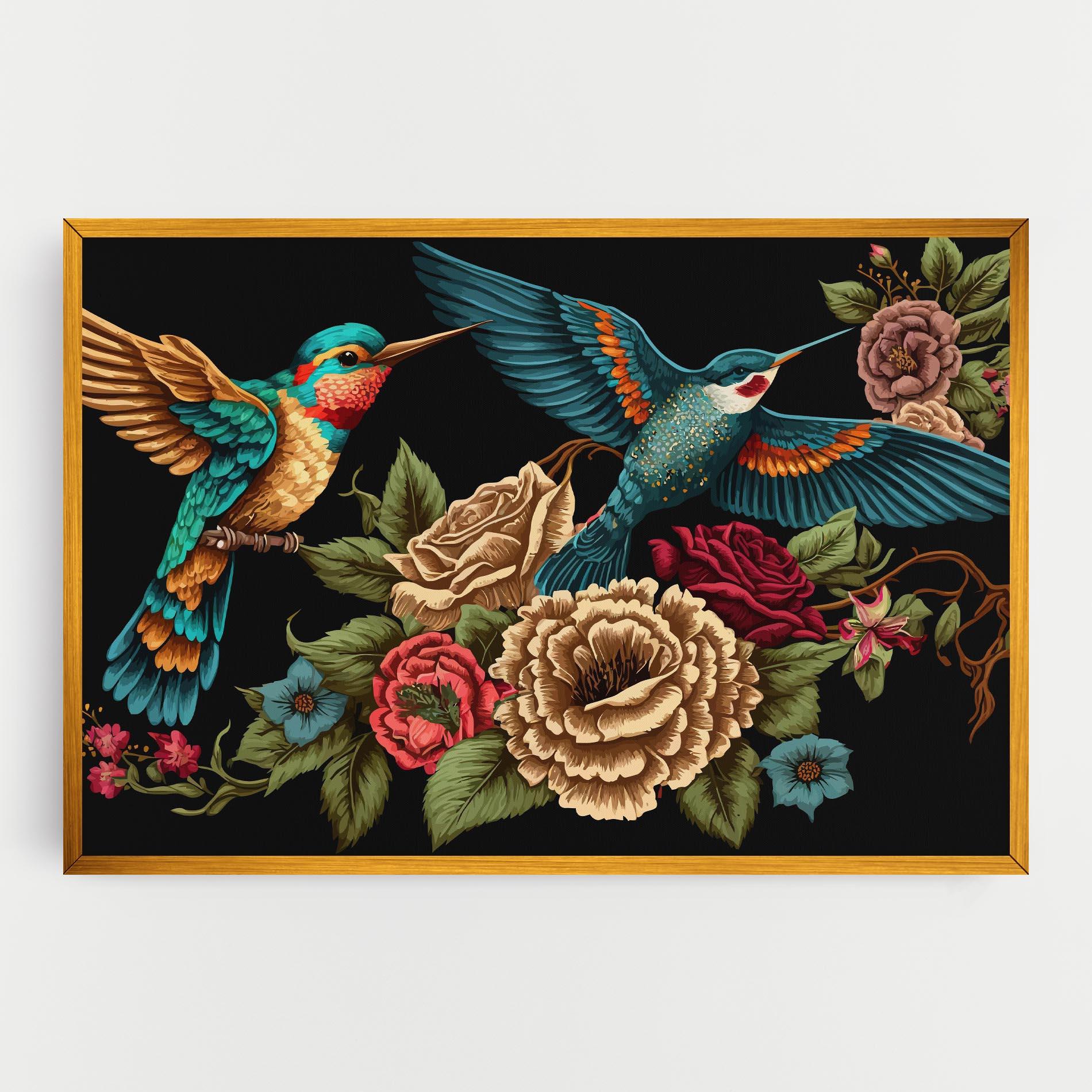 Vászonkép Blue Birds mockup 0