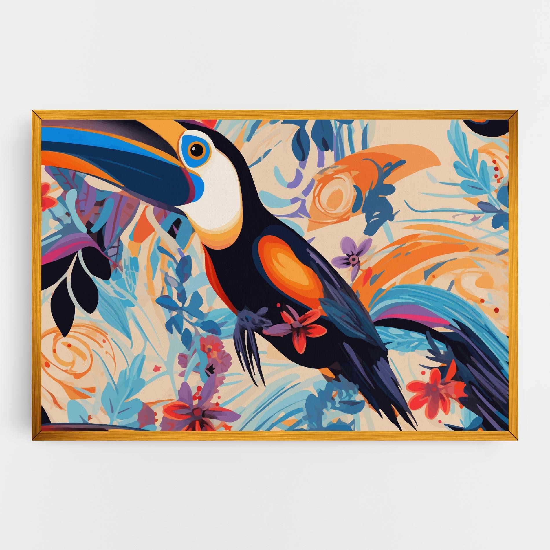 Vászonkép Colorful Toucan mockup 0