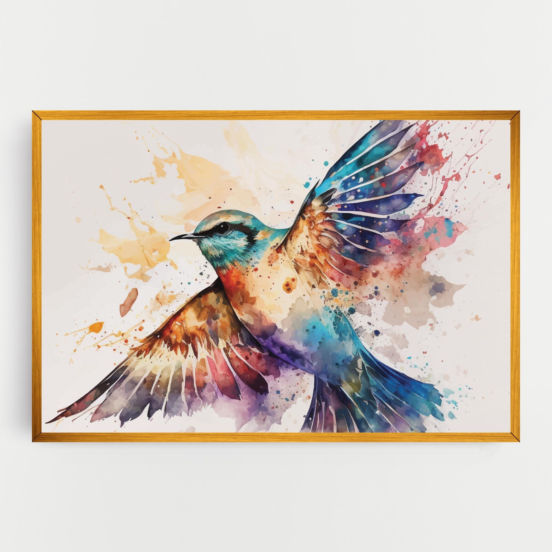 Vászonkép Painted Wings Bird mockup 0