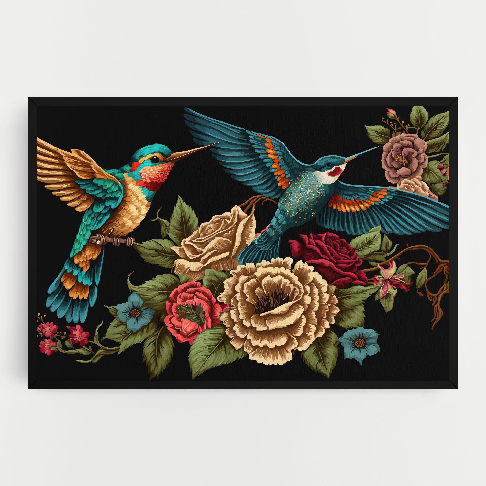 Vászonkép Blue Birds mockup 0