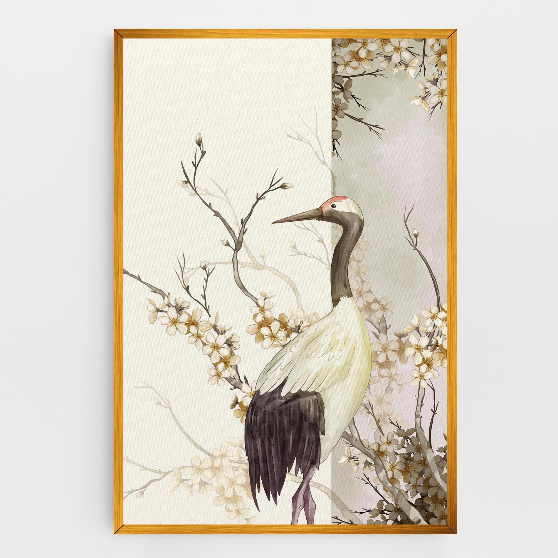Vászonkép Asian Bird mockup 0
