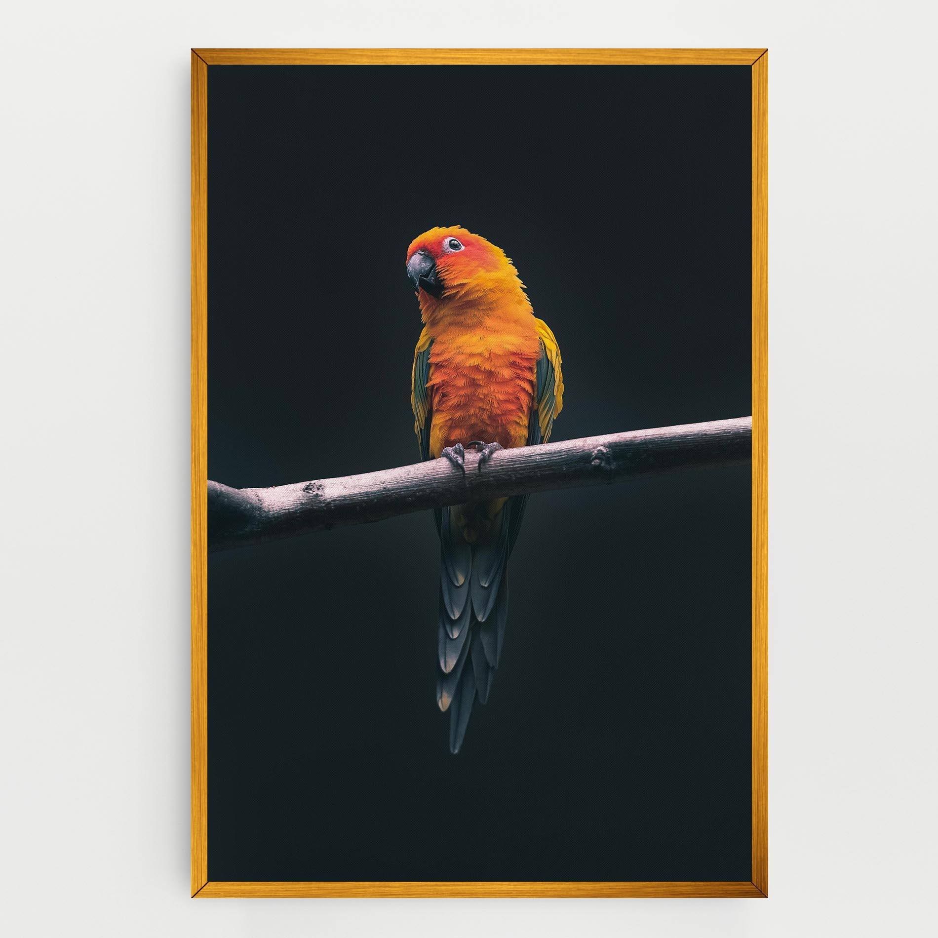 Vászonkép Fire Parrot mockup 0