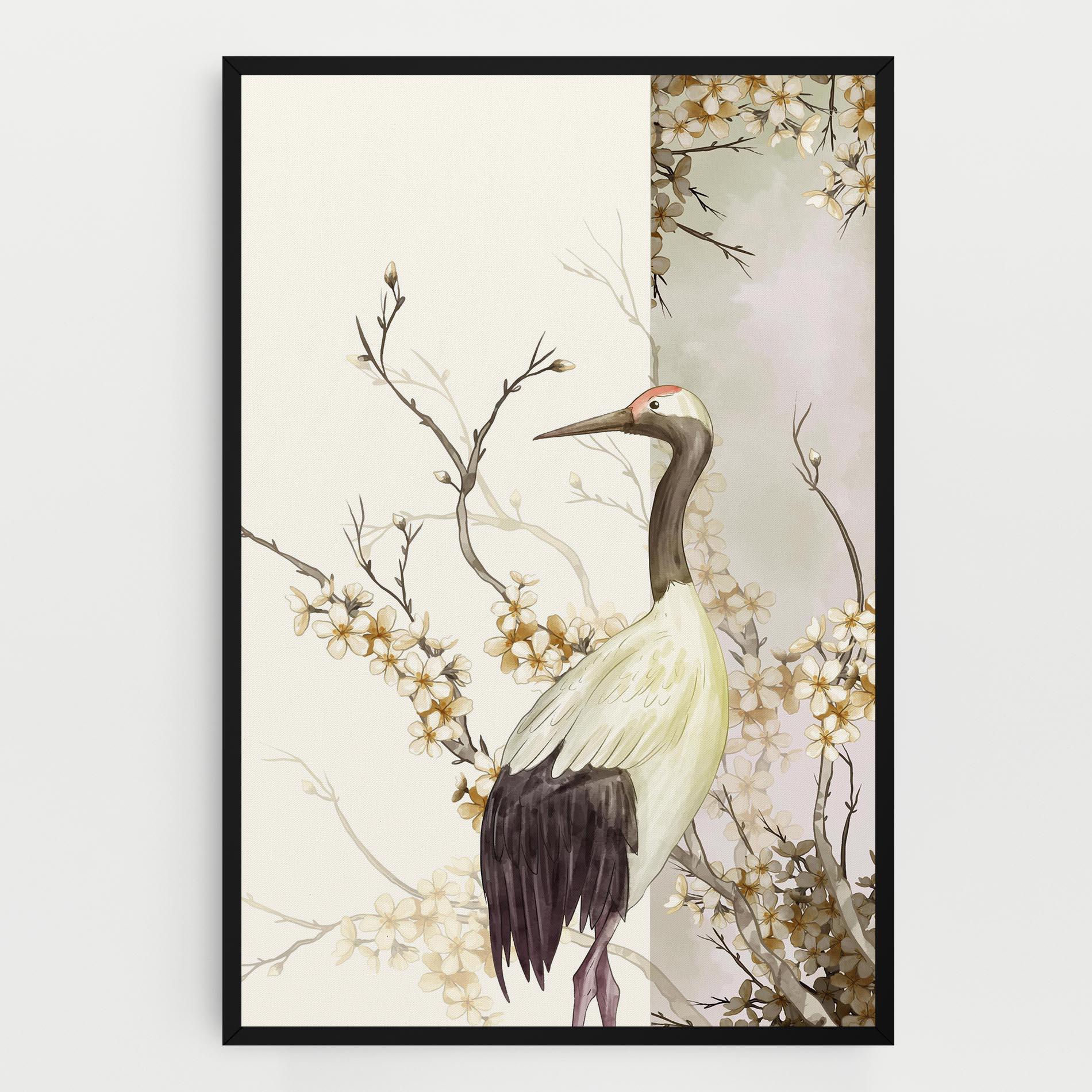 Vászonkép Asian Bird mockup 0