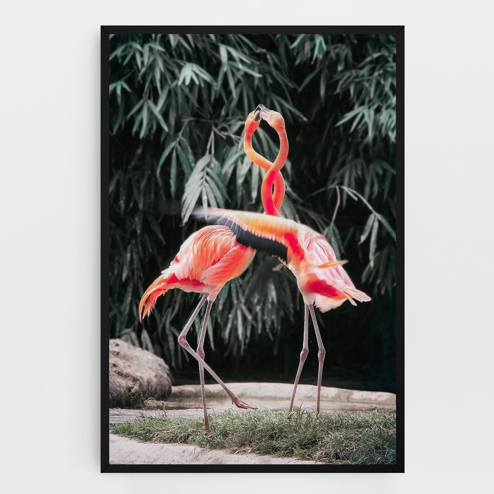 Vászonkép Flamingo Love mockup 0