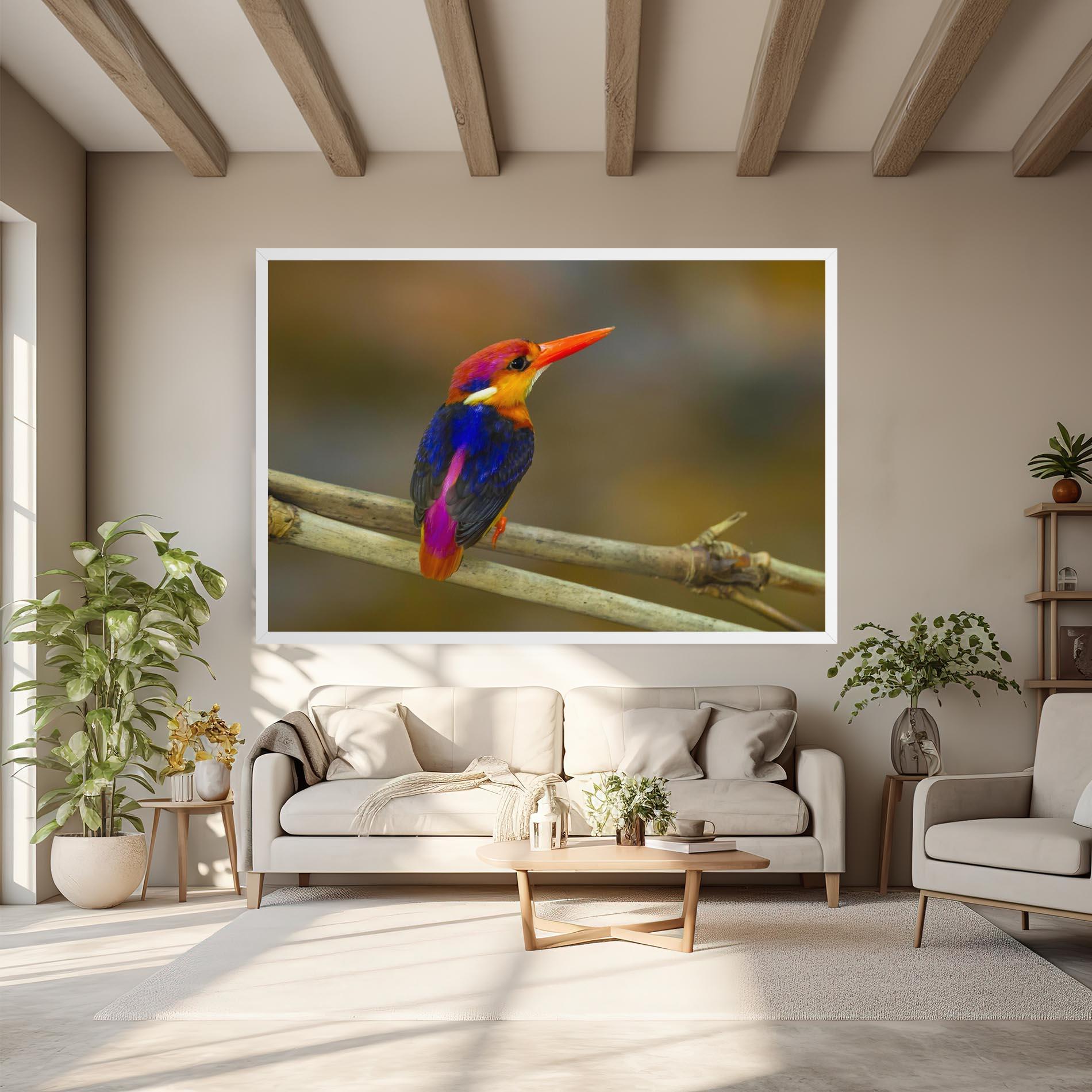 Vászonkép Colorful Bird mockup 6