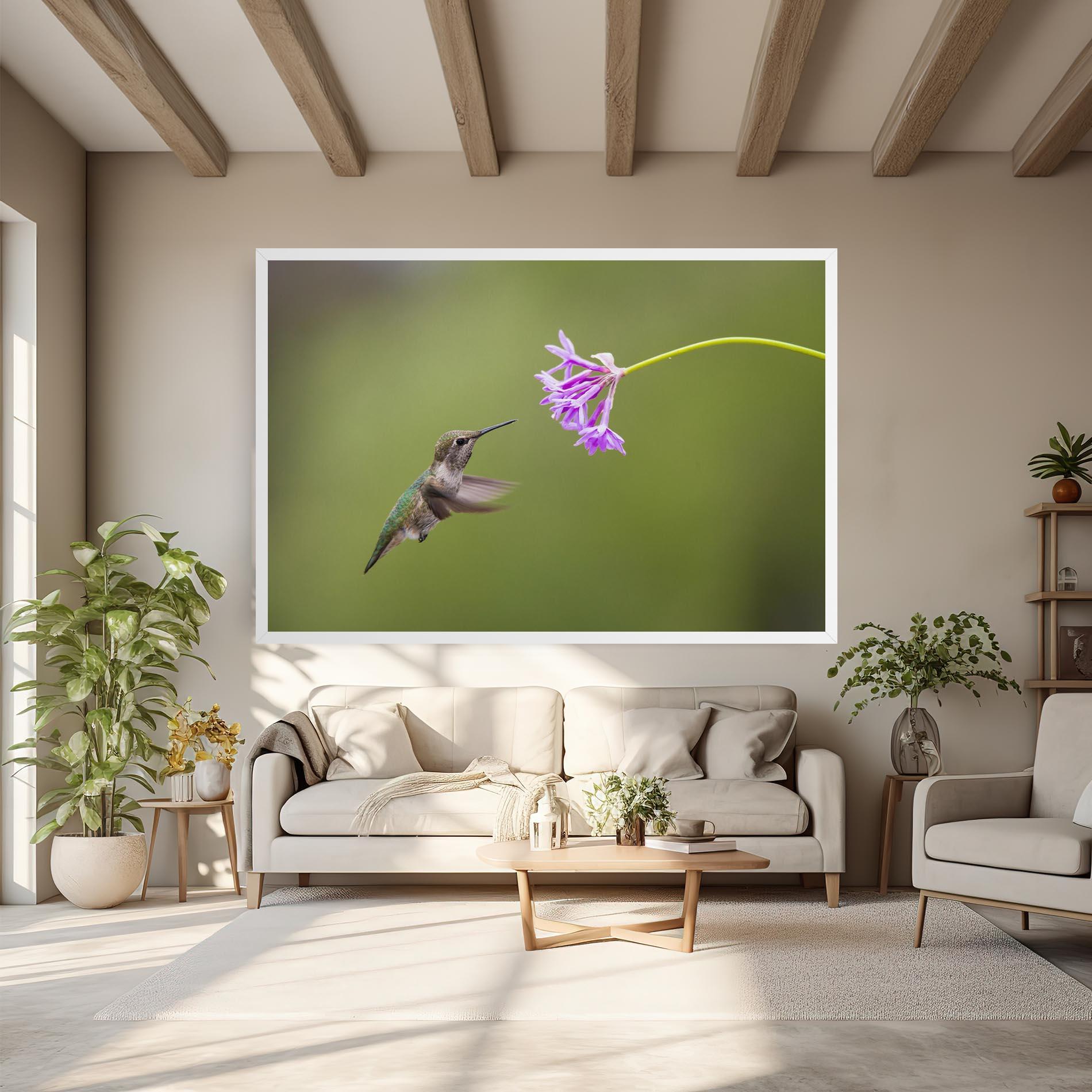 Vászonkép Cute Hummingbird mockup 6