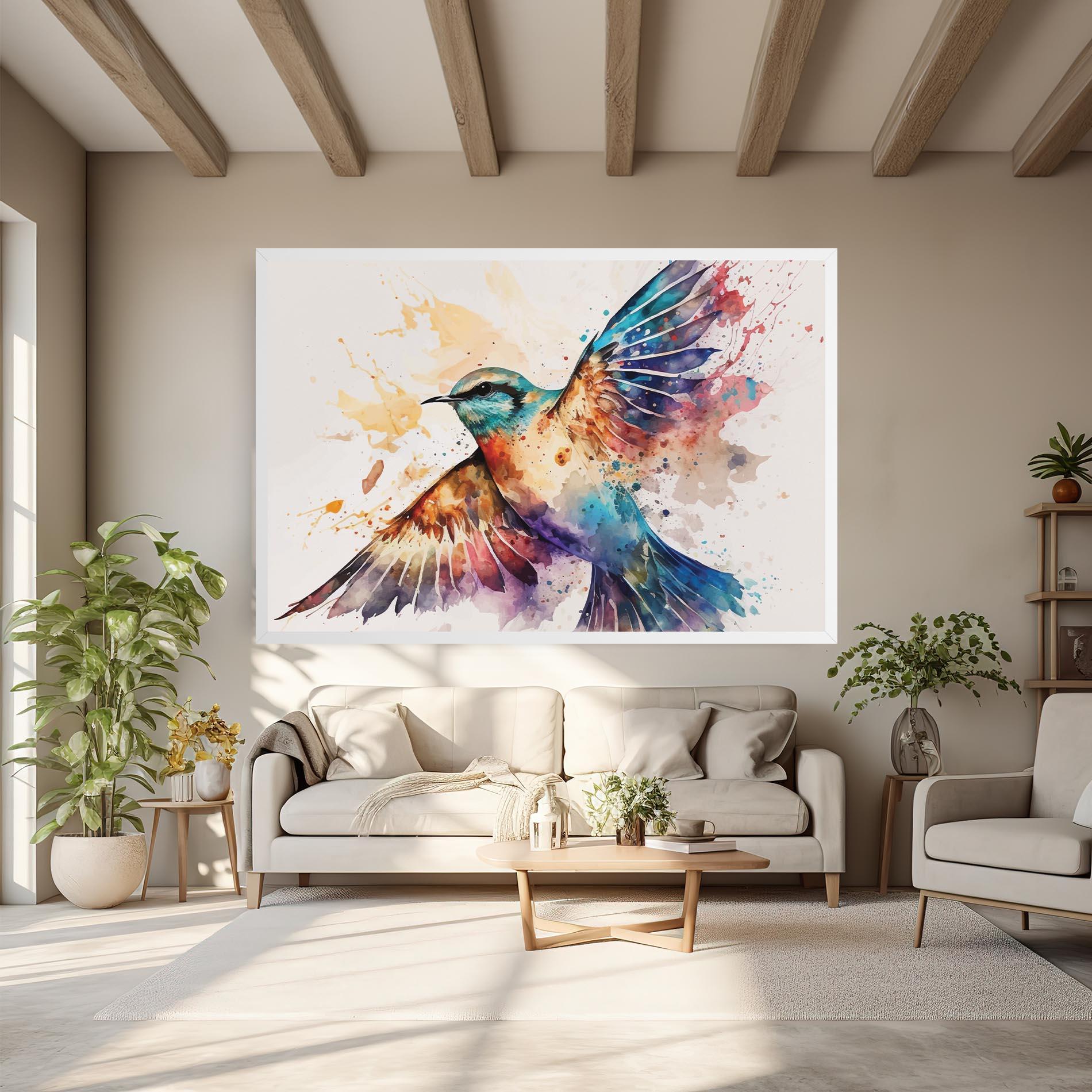 Vászonkép Painted Wings Bird mockup 6
