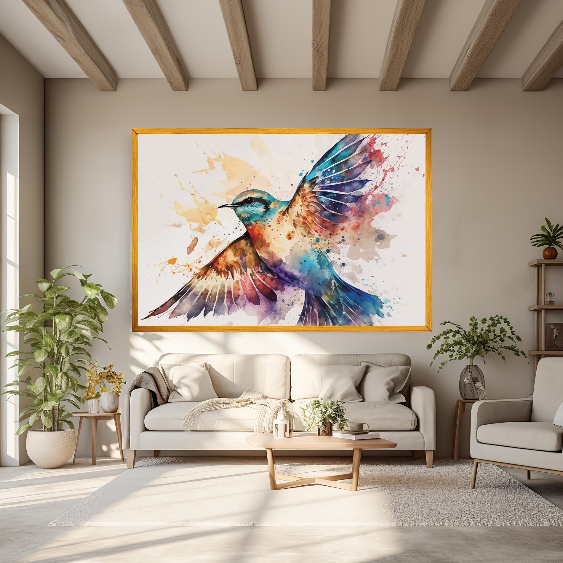 Vászonkép Painted Wings Bird mockup 6