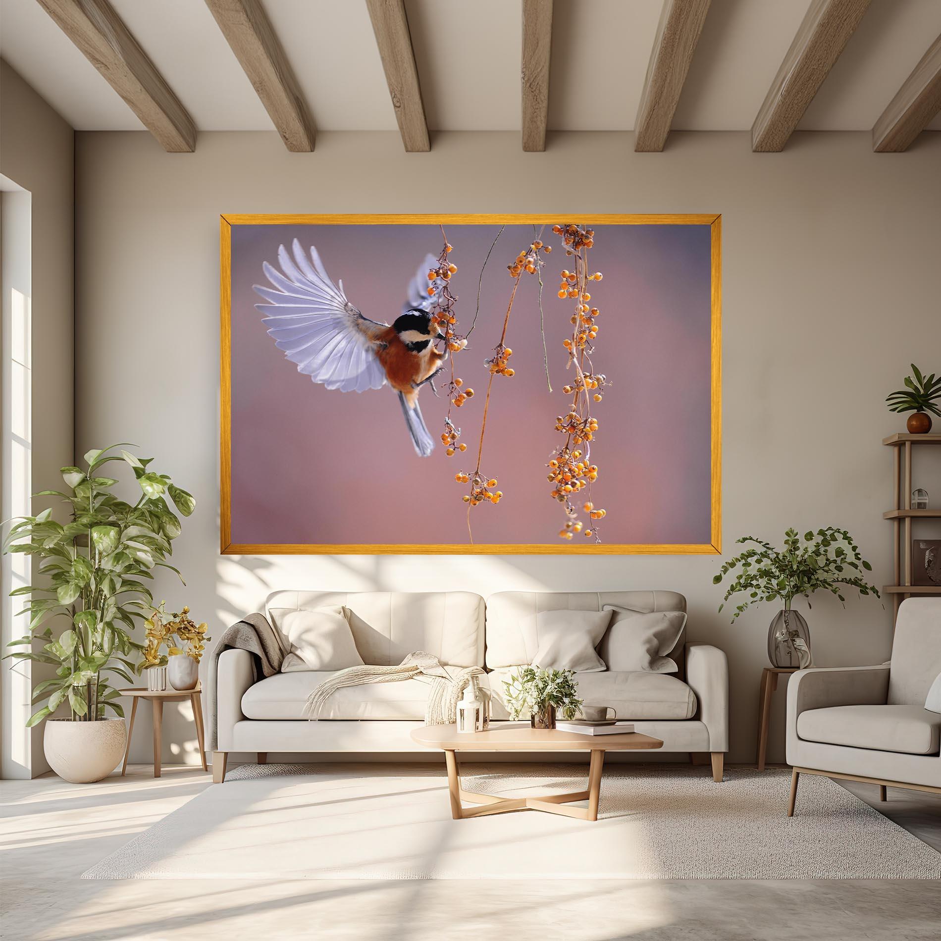 Vászonkép Woodpecker mockup 6