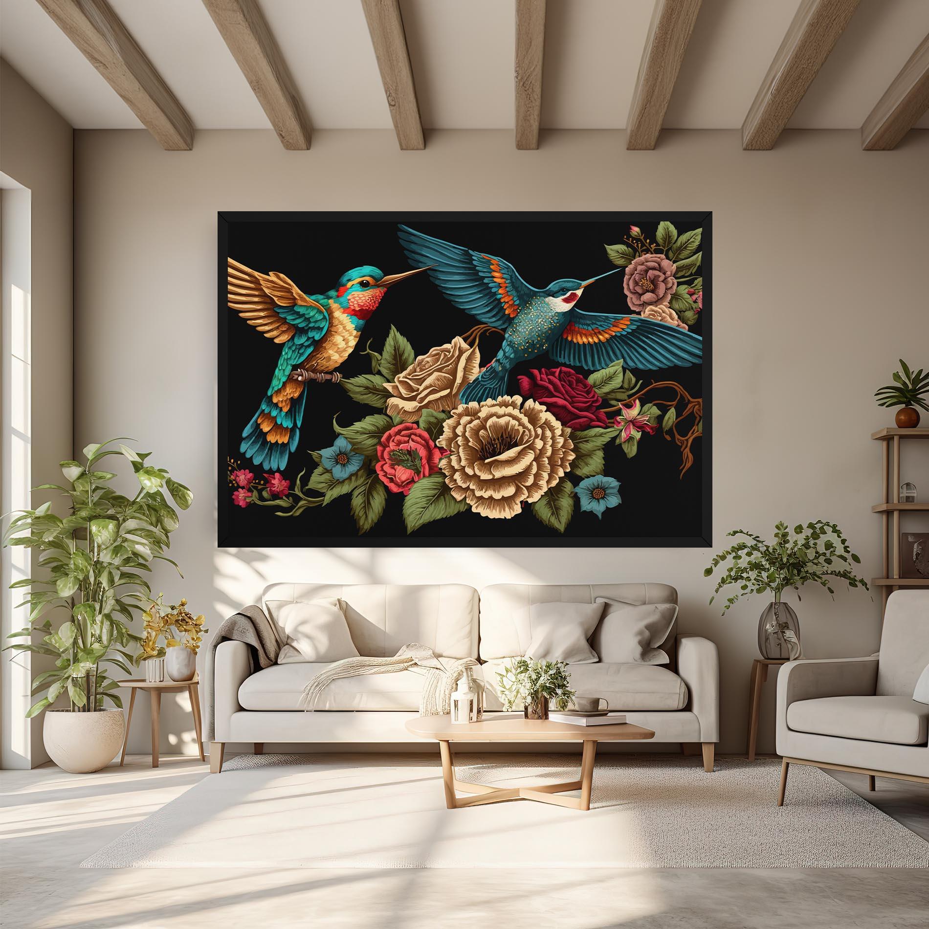 Vászonkép Blue Birds mockup 6